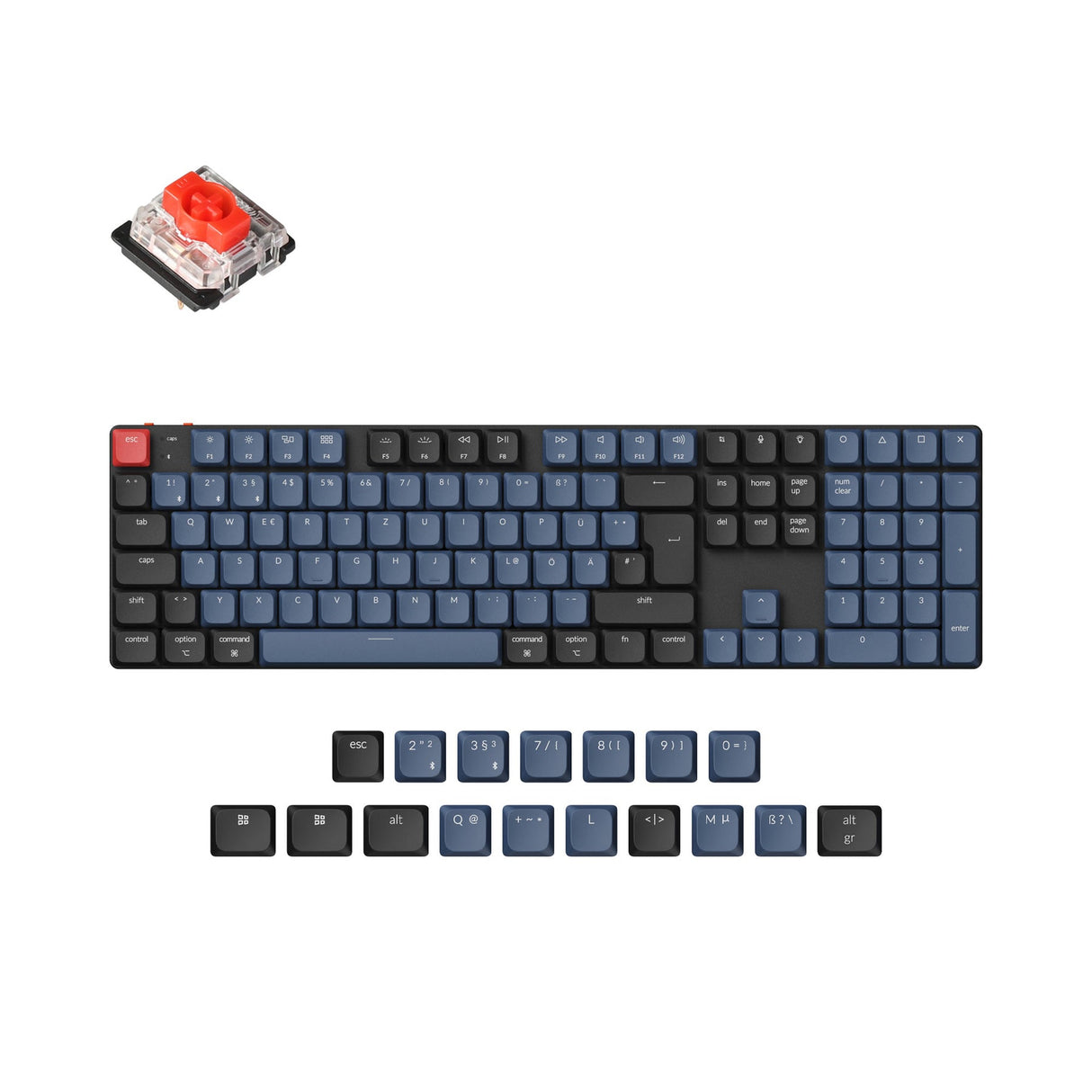 Keychron K5 Pro QMK/VIA Clavier mécanique personnalisé sans fil Collection de mises en page ISO
