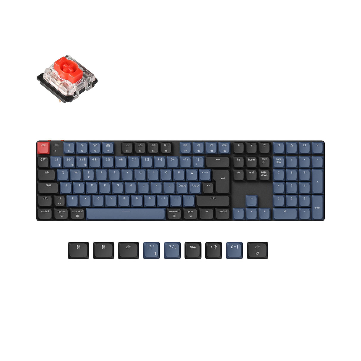 Keychron K5 Pro QMK/VIA Clavier mécanique personnalisé sans fil Collection de mises en page ISO