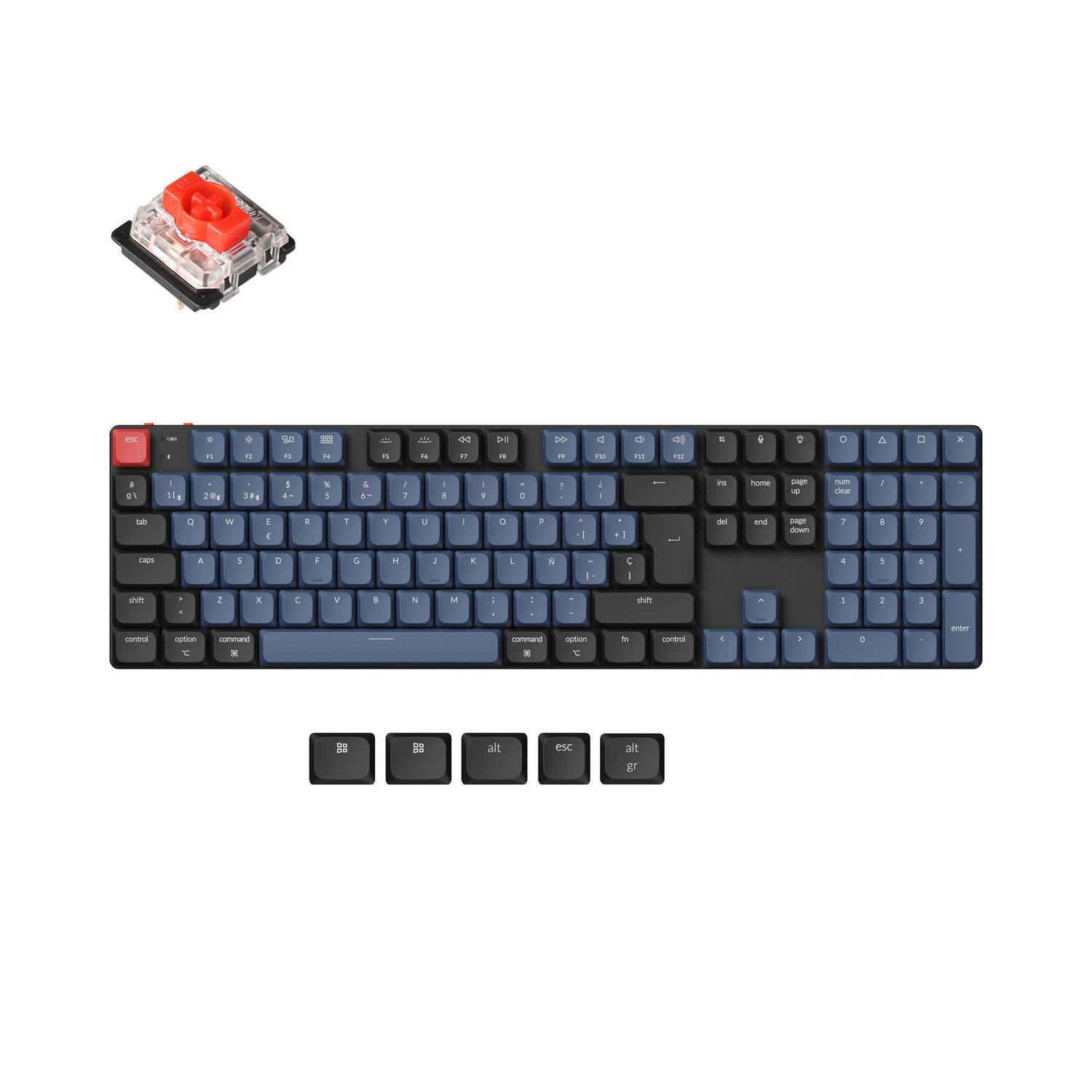 Keychron K5 Pro QMK/VIA Clavier mécanique personnalisé sans fil Collection de mises en page ISO