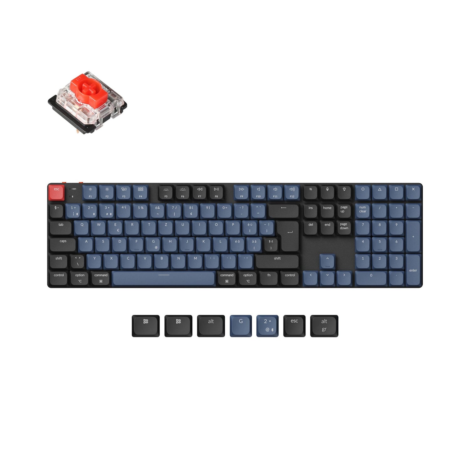 Keychron K5 Pro QMK/VIA Clavier mécanique personnalisé sans fil Collection de mises en page ISO