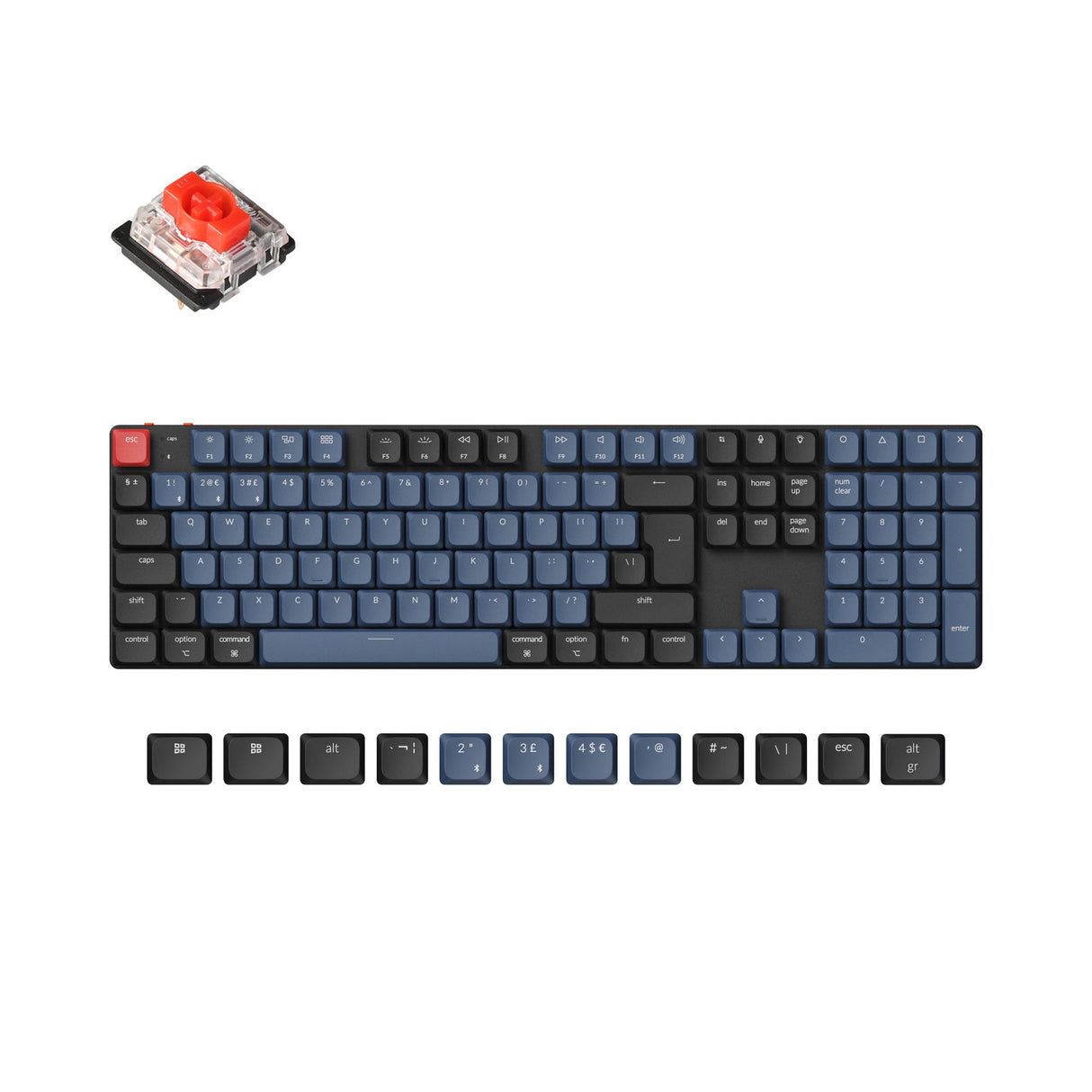 Keychron K5 Pro QMK/VIA Clavier mécanique personnalisé sans fil Collection de mises en page ISO