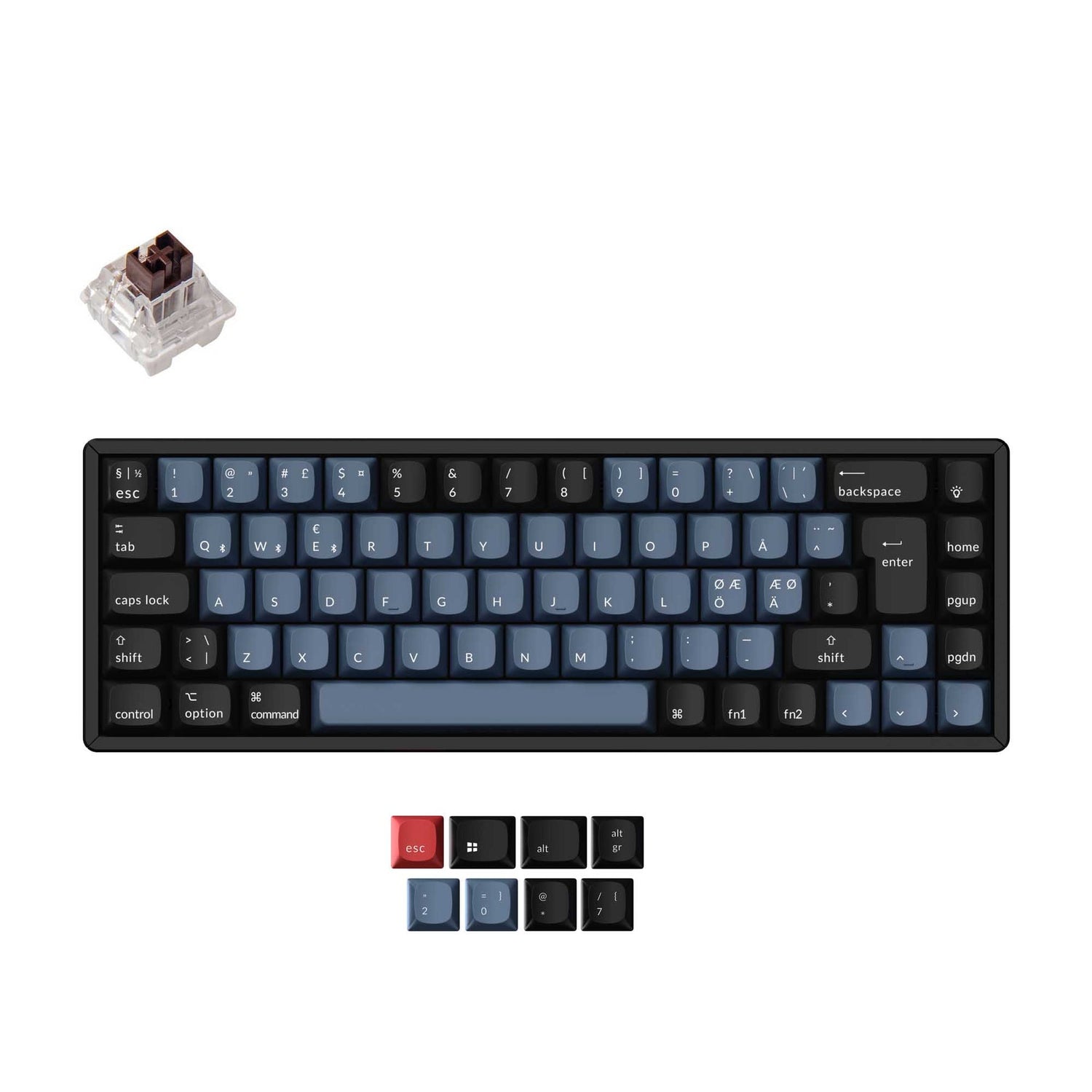 Keychron K6 Pro QMK/VIA Clavier mécanique sans fil Collection de mises en page ISO