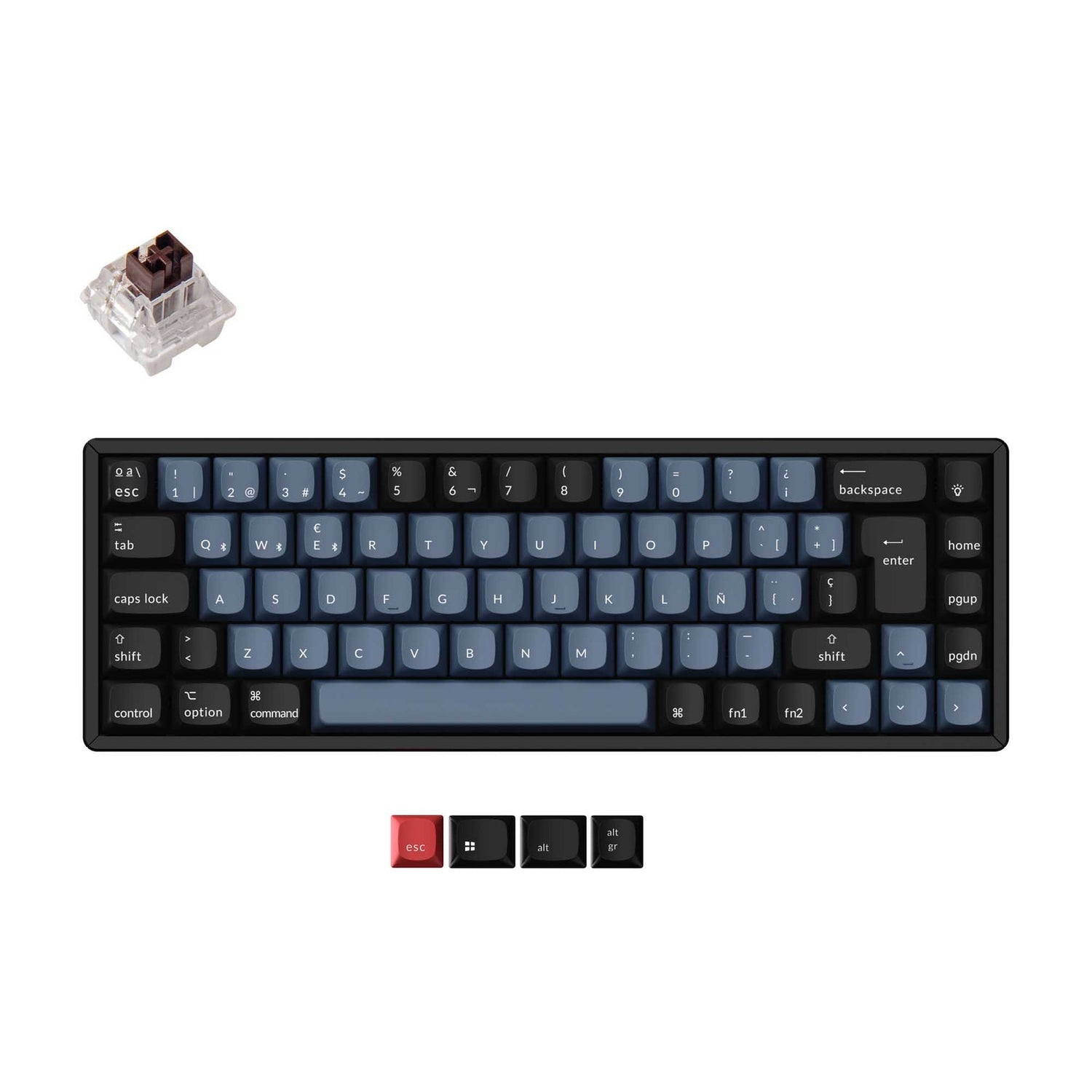 Keychron K6 Pro QMK/VIA Clavier mécanique sans fil Collection de mises en page ISO