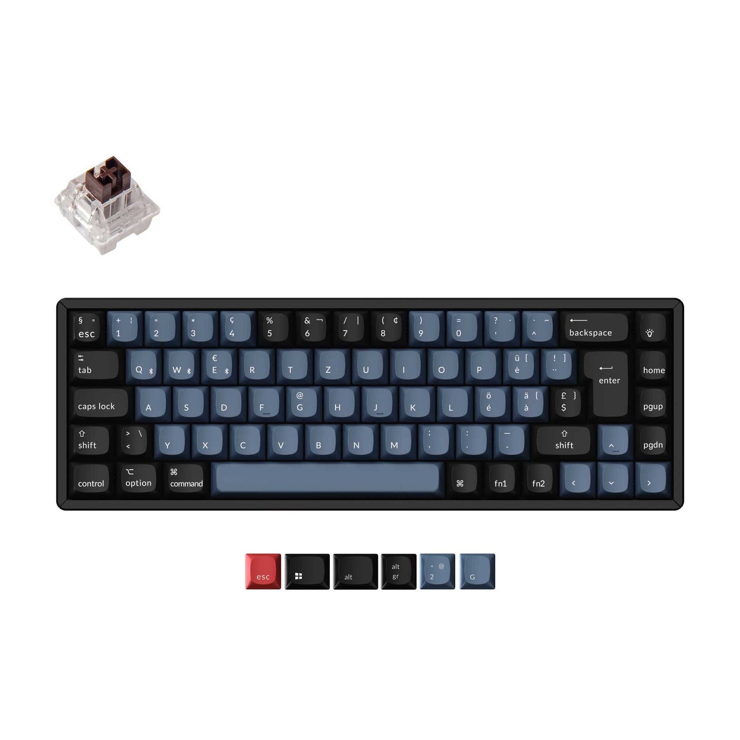 Keychron K6 Pro QMK/VIA Clavier mécanique sans fil Collection de mises en page ISO