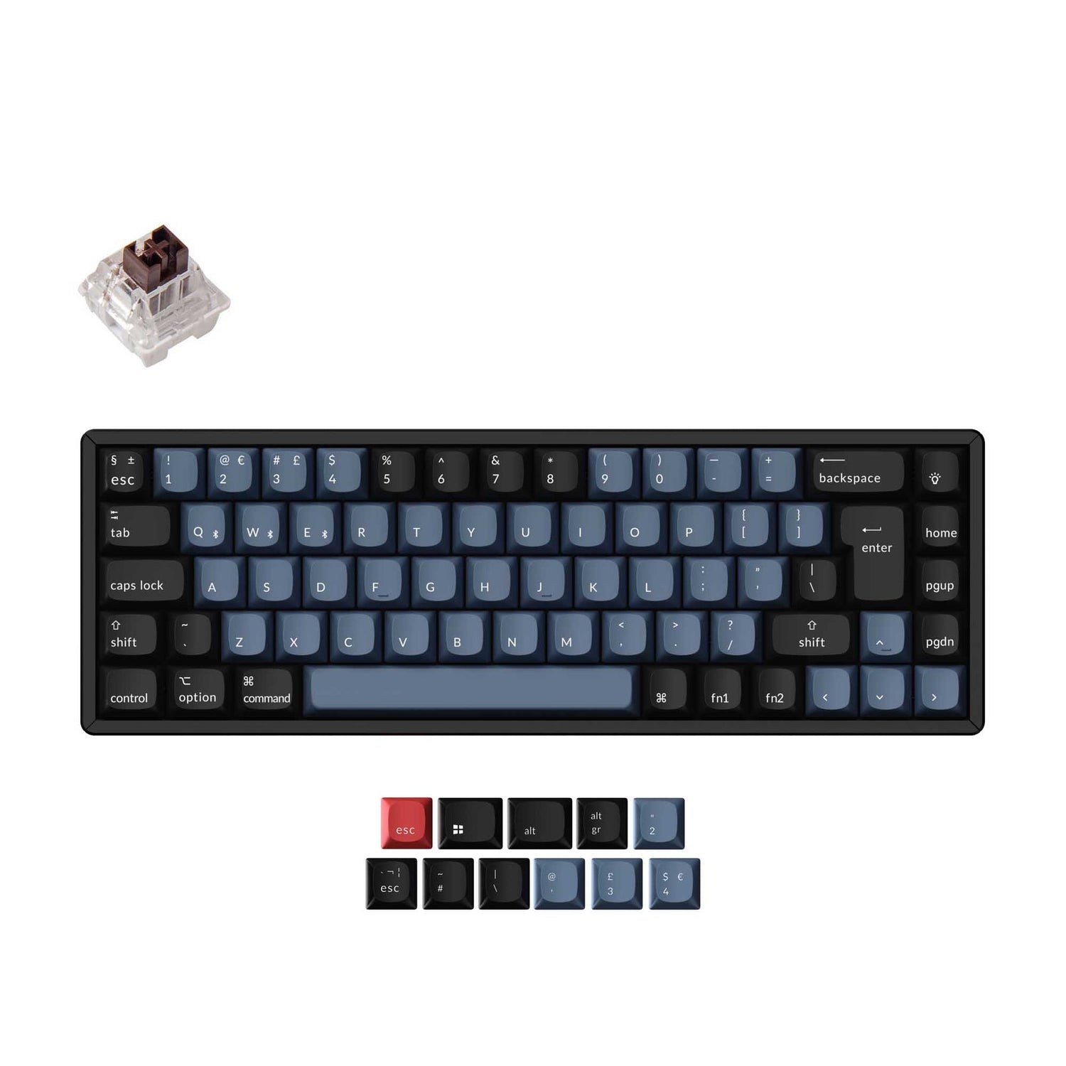 Keychron K6 Pro QMK/VIA Clavier mécanique sans fil Collection de mises en page ISO