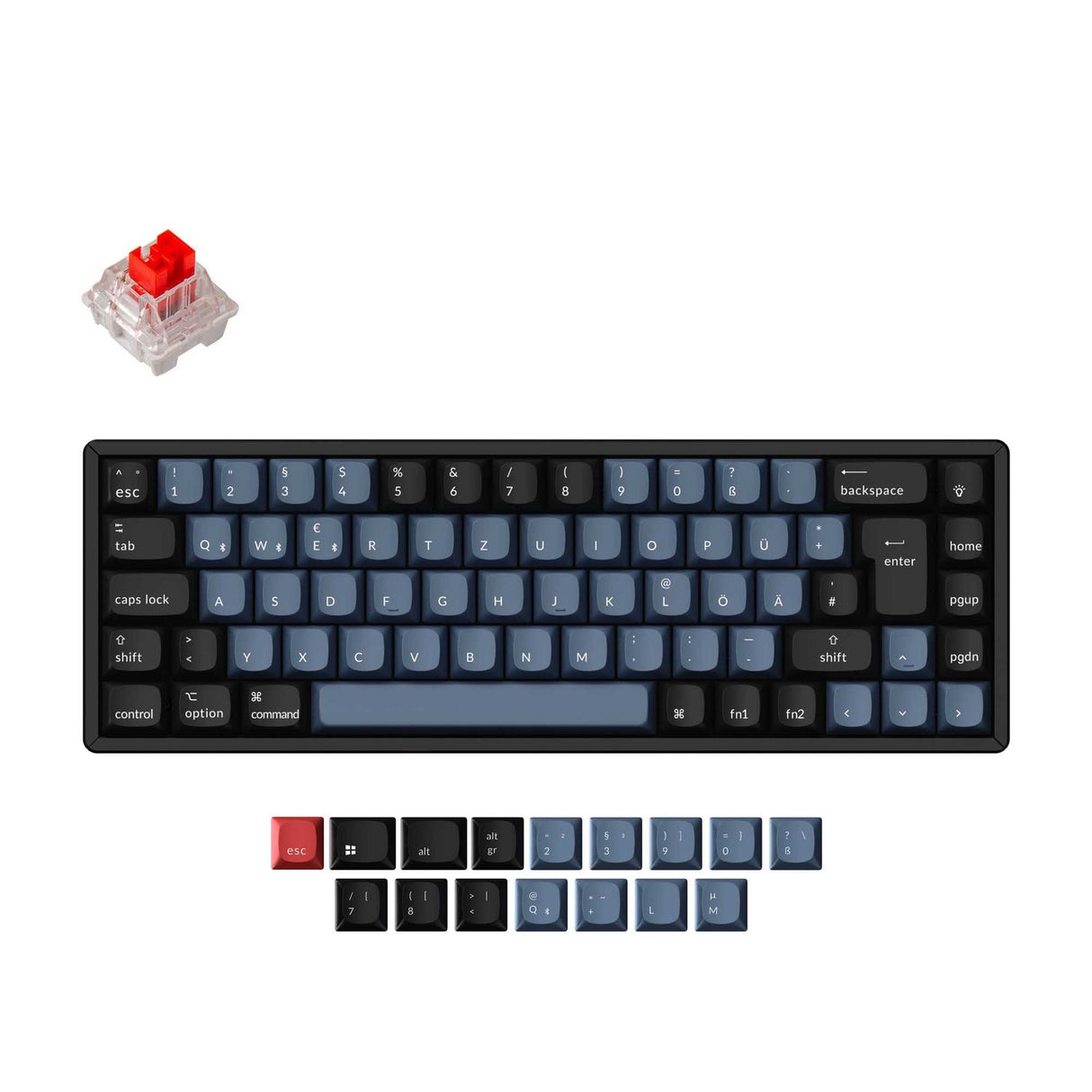 Keychron K6 Pro QMK/VIA Clavier mécanique sans fil Collection de mises en page ISO