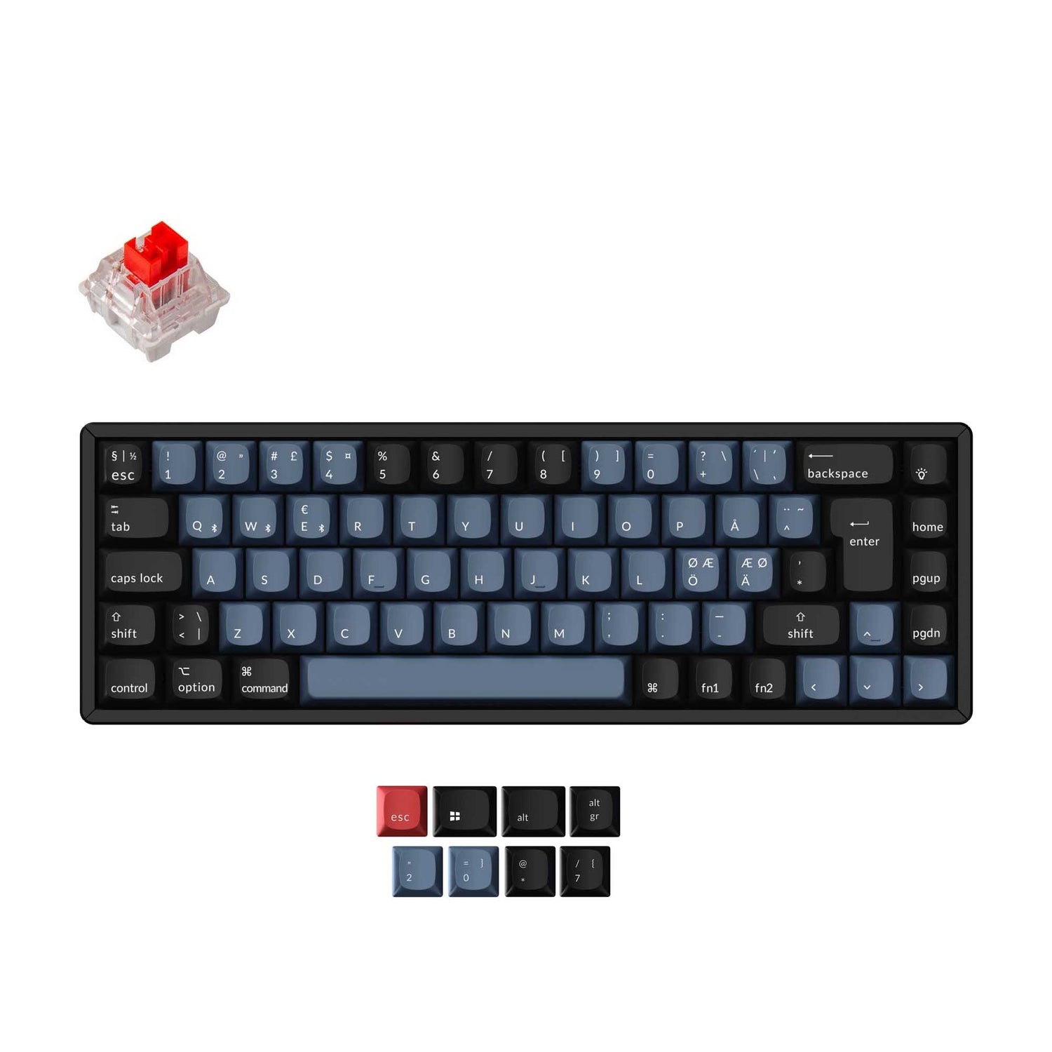 Keychron K6 Pro QMK/VIA Clavier mécanique sans fil Collection de mises en page ISO
