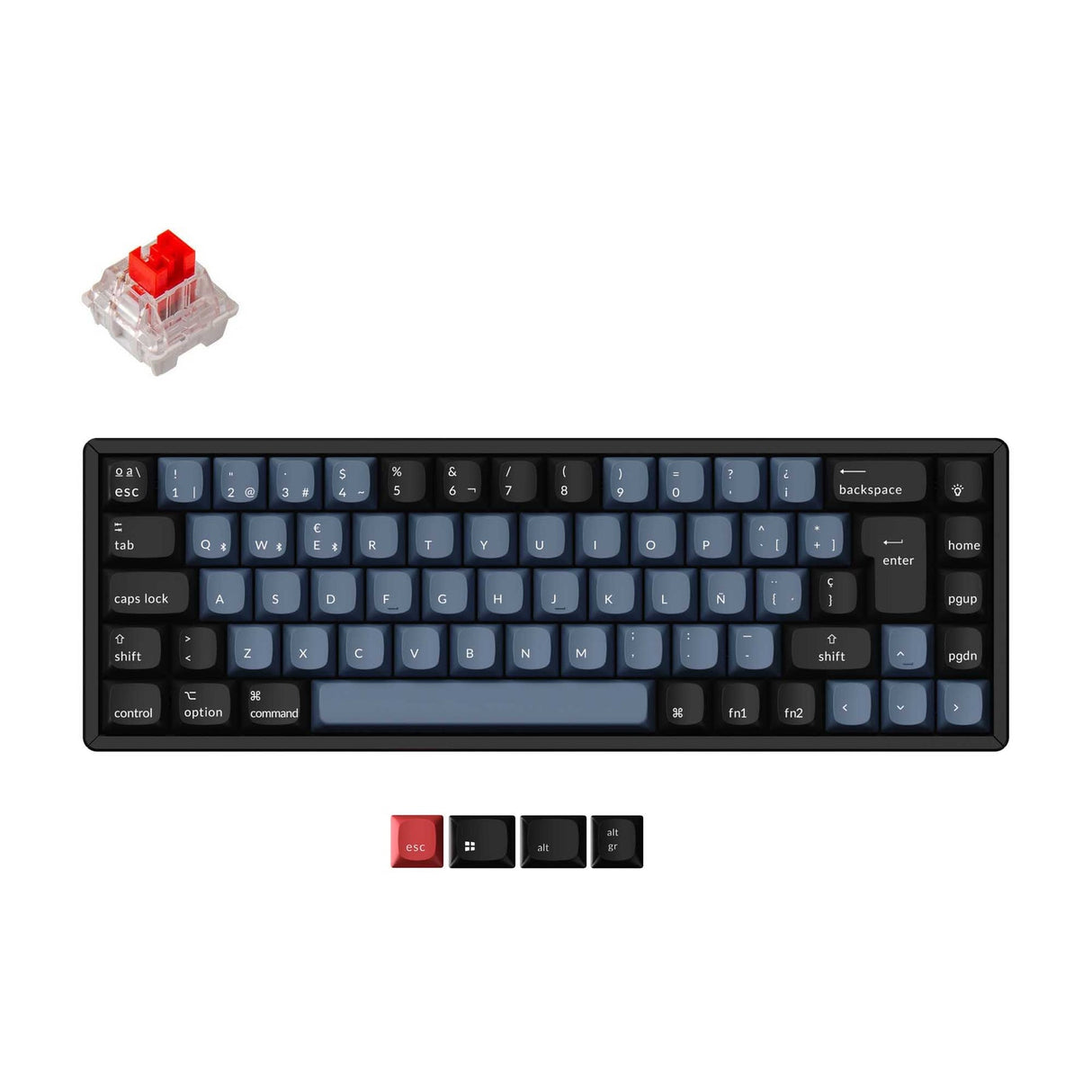 Keychron K6 Pro QMK/VIA Clavier mécanique sans fil Collection de mises en page ISO