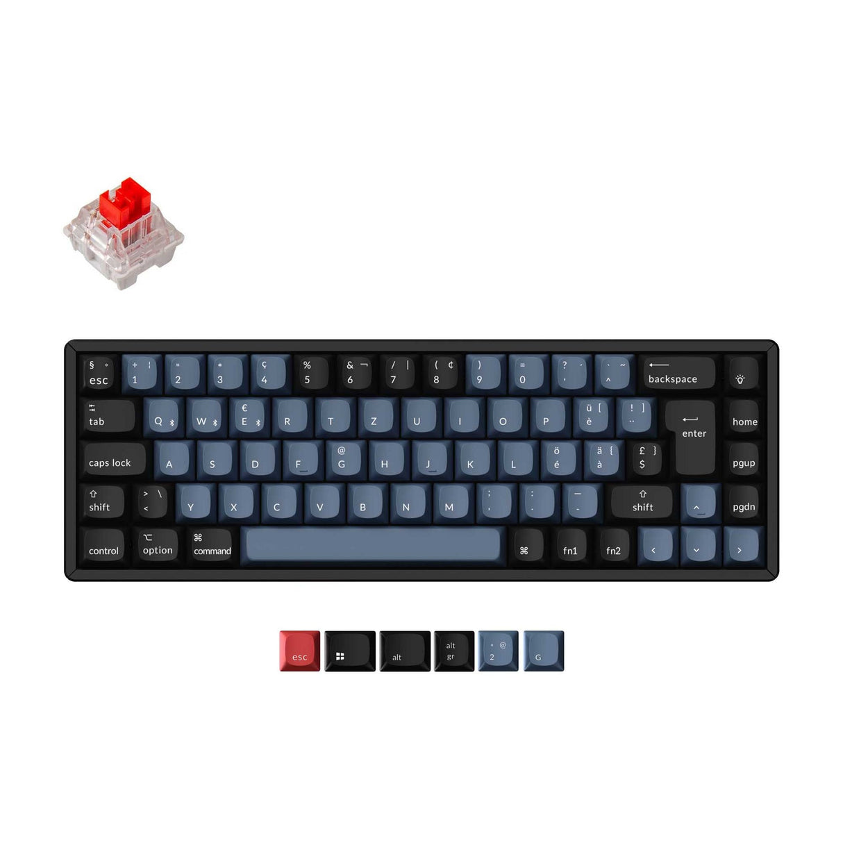 Keychron K6 Pro QMK/VIA Clavier mécanique sans fil Collection de mises en page ISO