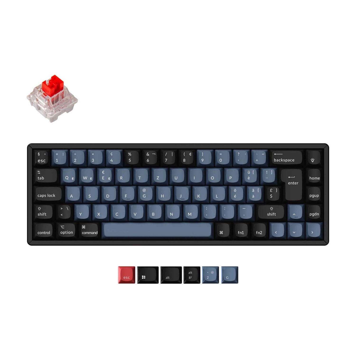 Keychron K6 Pro QMK/VIA Clavier mécanique sans fil Collection de mises en page ISO