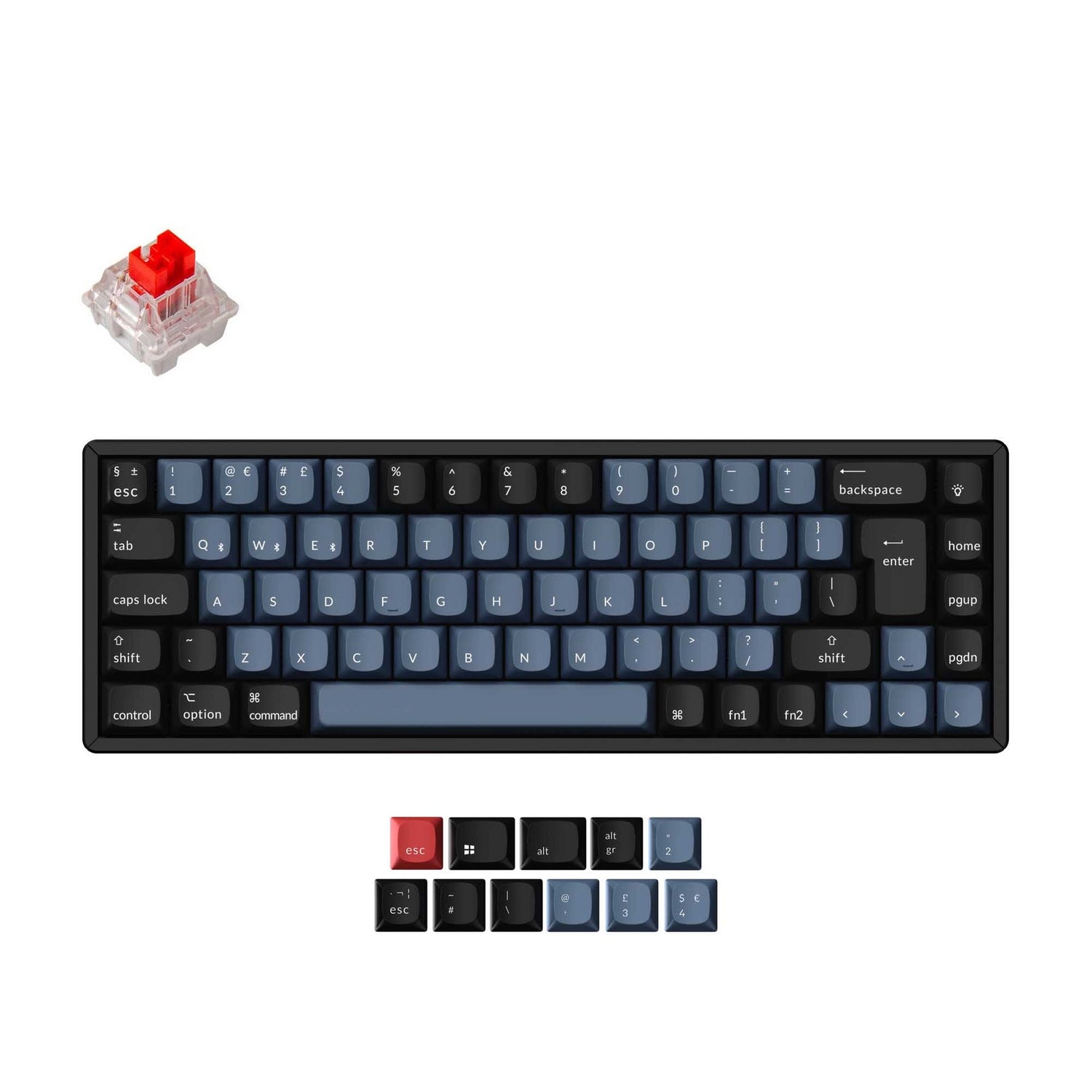 Keychron K6 Pro QMK/VIA Clavier mécanique sans fil Collection de mises en page ISO