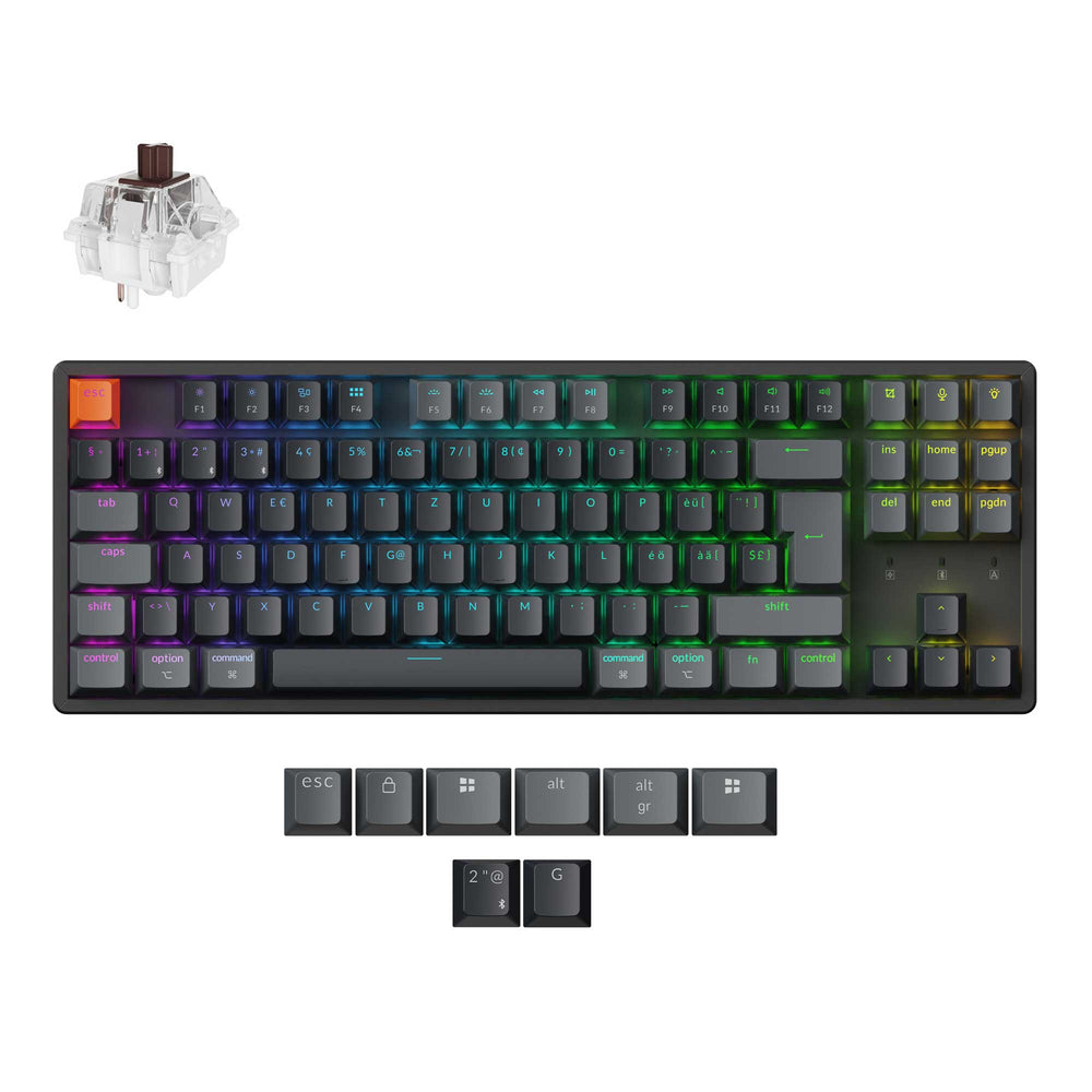 Keychron K8 QMK Wireless Mechanical Keyboard ISO Layout - Version 2