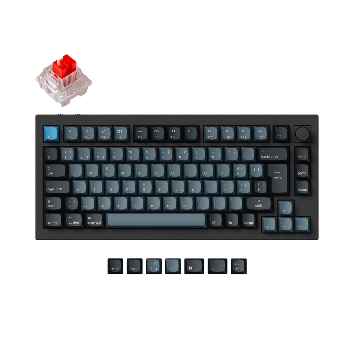 Keychron Q1 Pro QMK/VIA Clavier mécanique personnalisé sans fil Collection de mises en page ISO