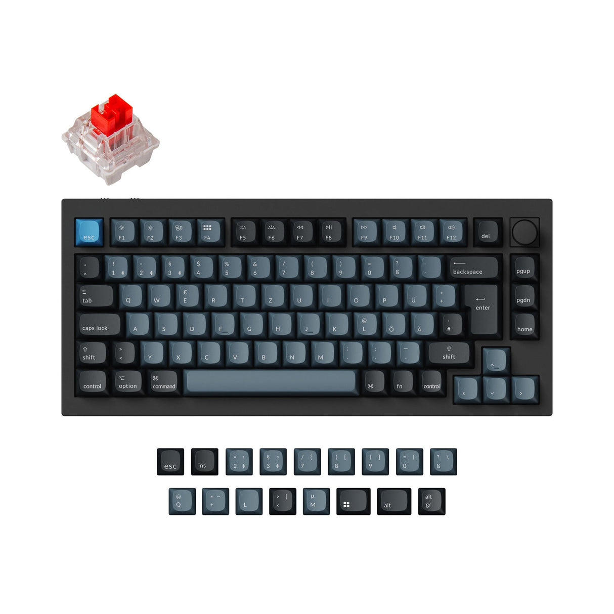 Keychron Q1 Pro QMK/VIA Clavier mécanique personnalisé sans fil Collection de mises en page ISO