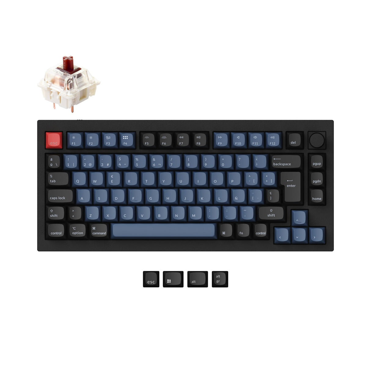 Collection de mises en page ISO de clavier mécanique personnalisé Keychron Q1 QMK