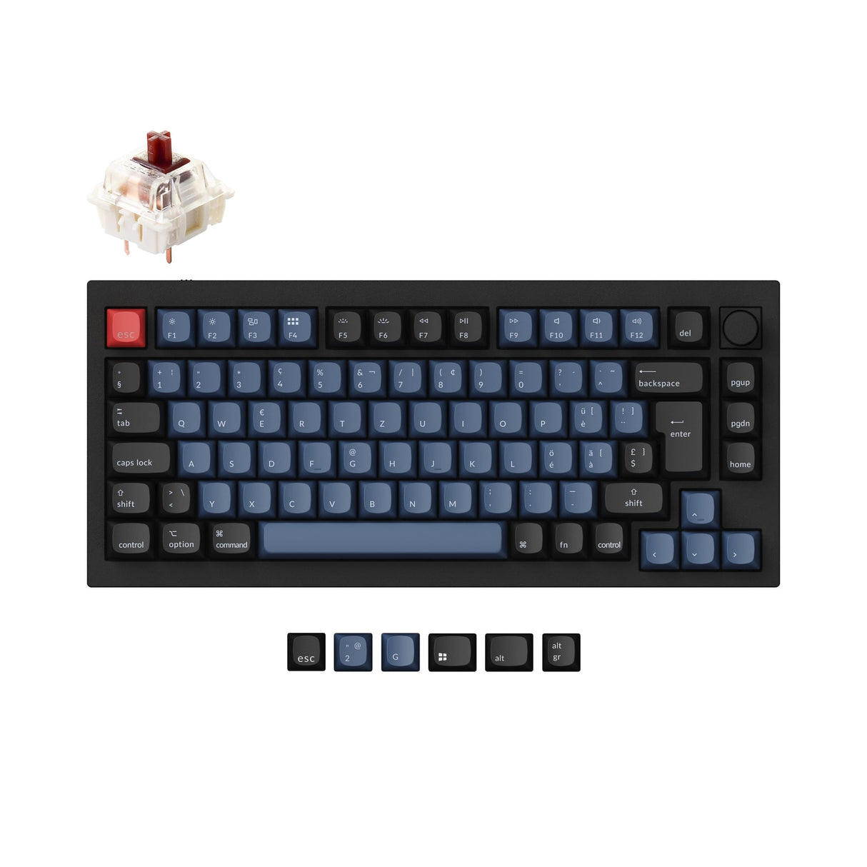 Collection de mises en page ISO de clavier mécanique personnalisé Keychron Q1 QMK