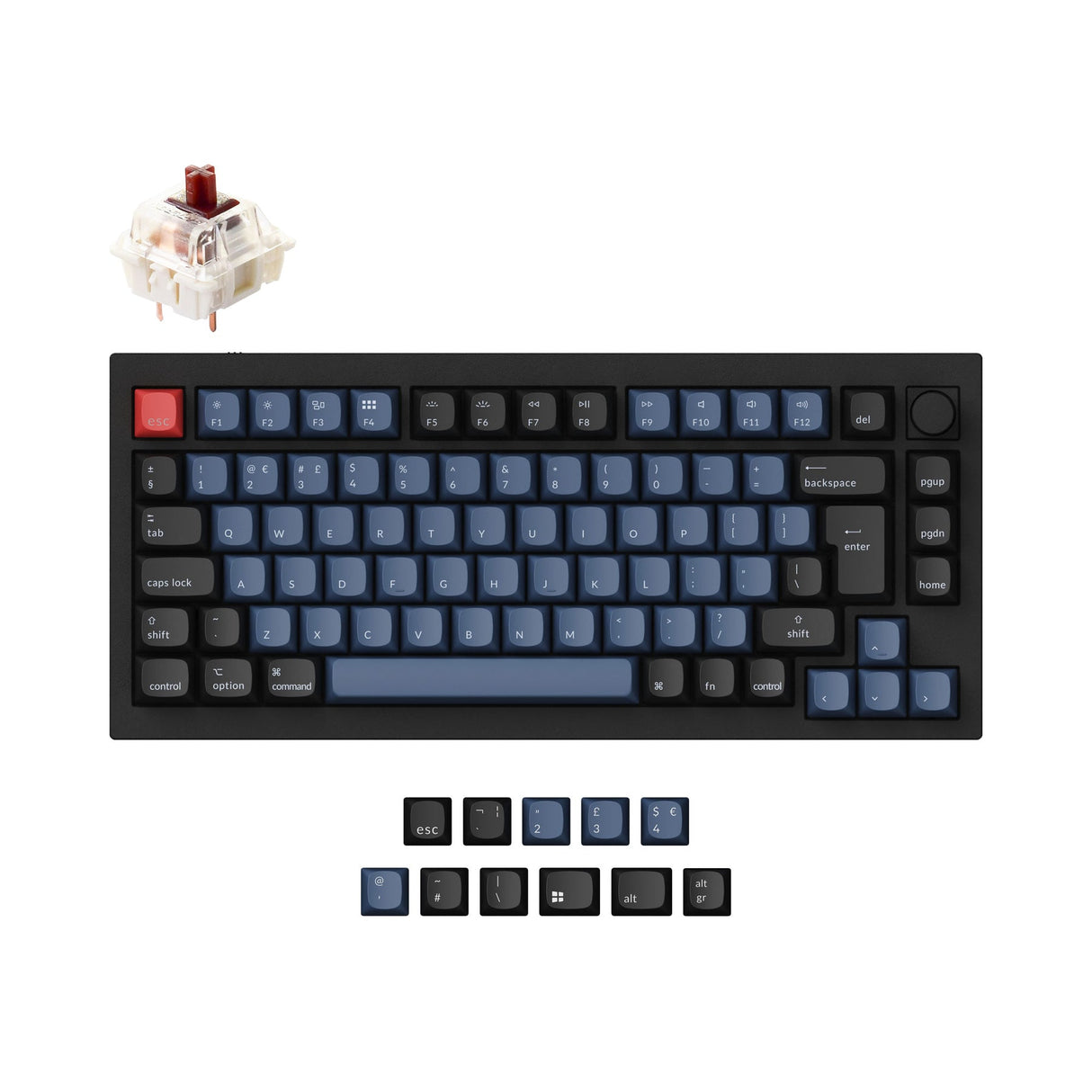 Collection de mises en page ISO de clavier mécanique personnalisé Keychron Q1 QMK