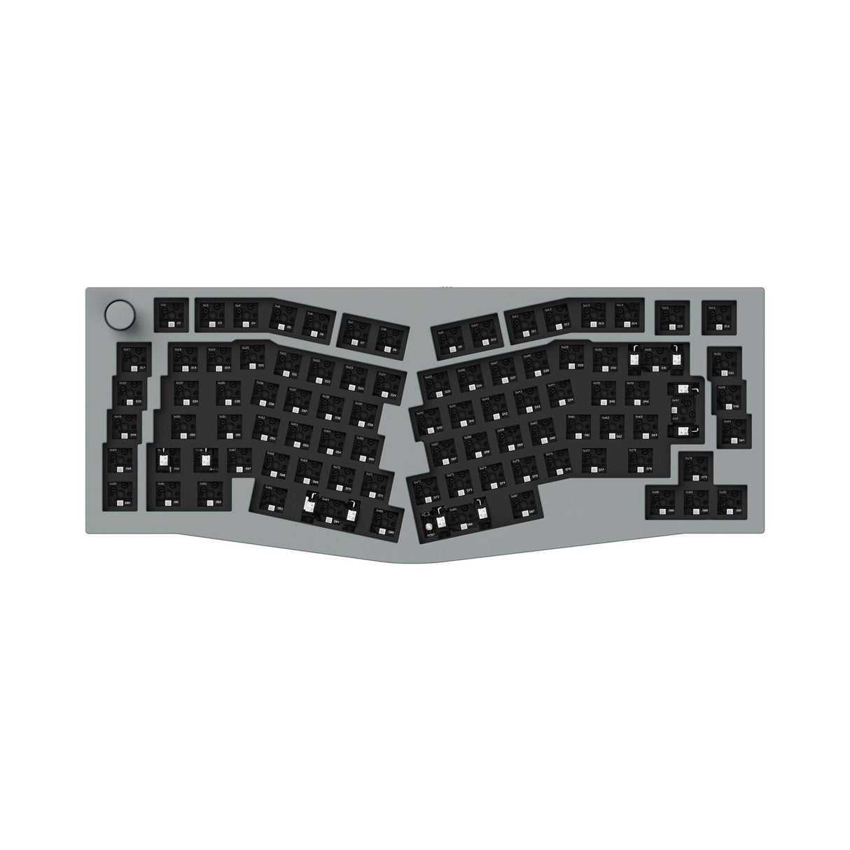 Keychron Q10 (Alice Layout) QMK Clavier mécanique personnalisé Collection de mises en page ISO