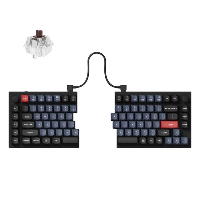 Clavier mécanique personnalisé filaire Keychron Q11 QMK (disposition US ANSI)