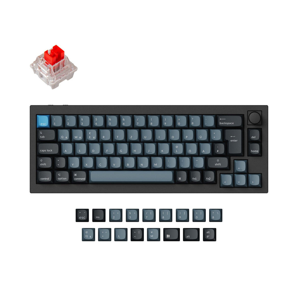 Keychron Q2 Pro QMK/VIA Clavier mécanique personnalisé sans fil Collection de mises en page ISO