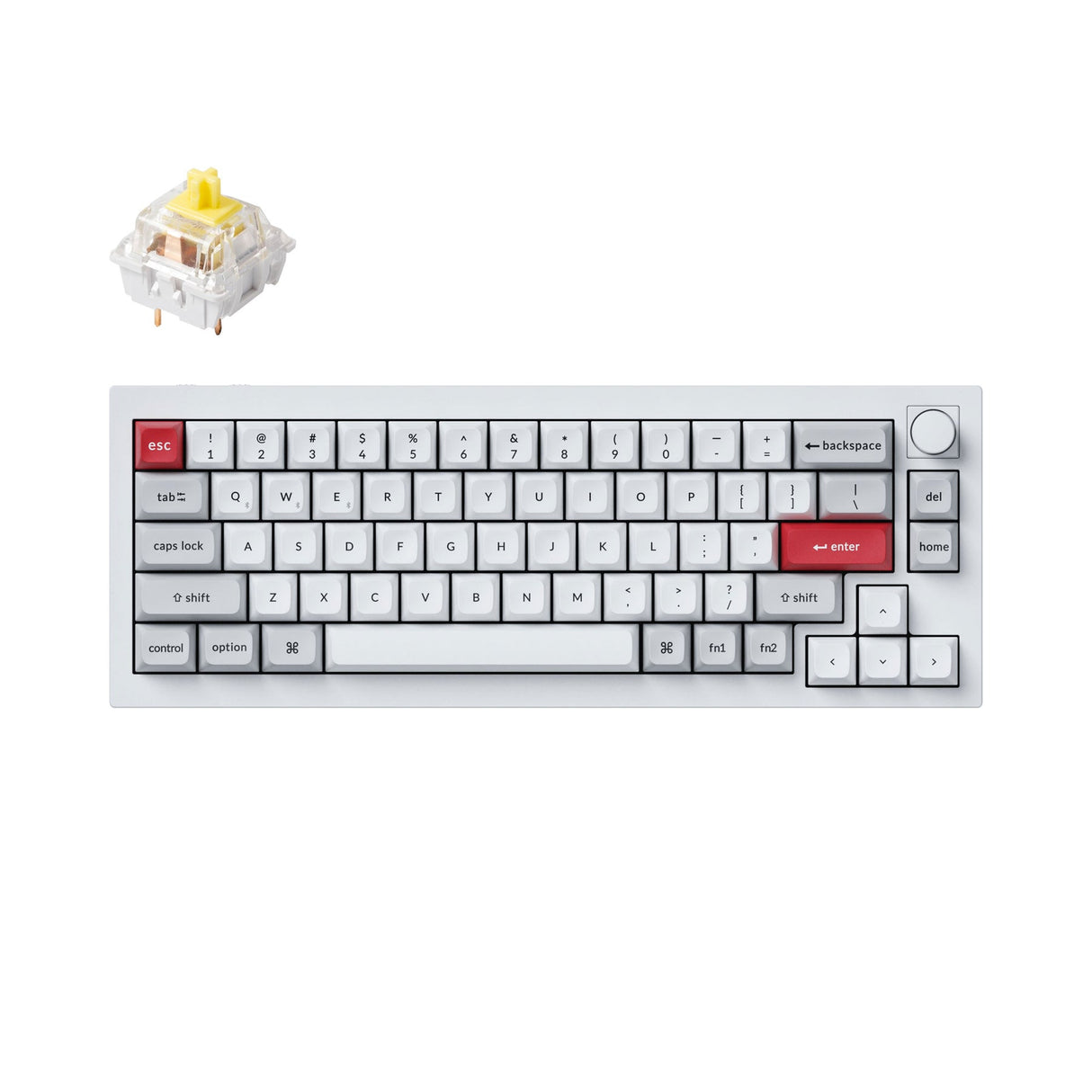 Clavier mécanique personnalisé sans fil Keychron Q2 Pro QMK/VIA (disposition US ANSI)