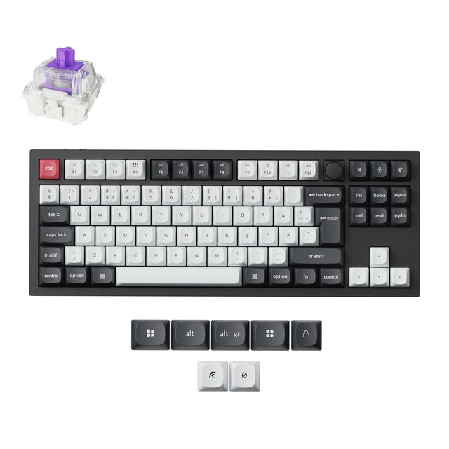 Collection de claviers personnalisés sans fil Keychron Q3 HE QMK disposition ISO