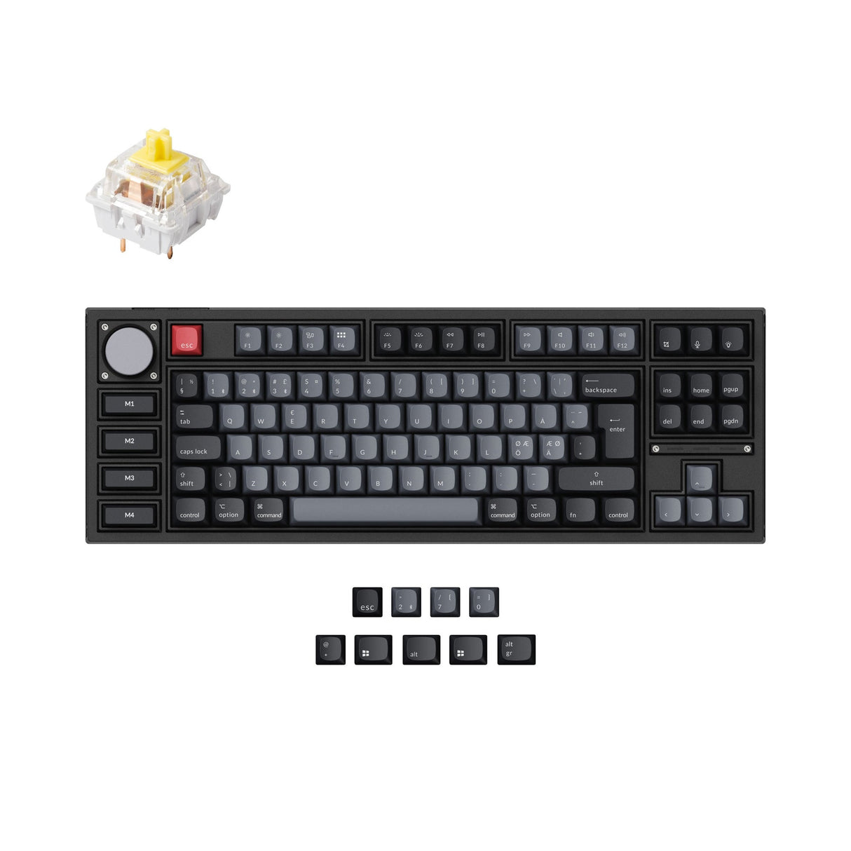 Collection de mises en page ISO de clavier mécanique personnalisé Keychron Q3 Pro QMK