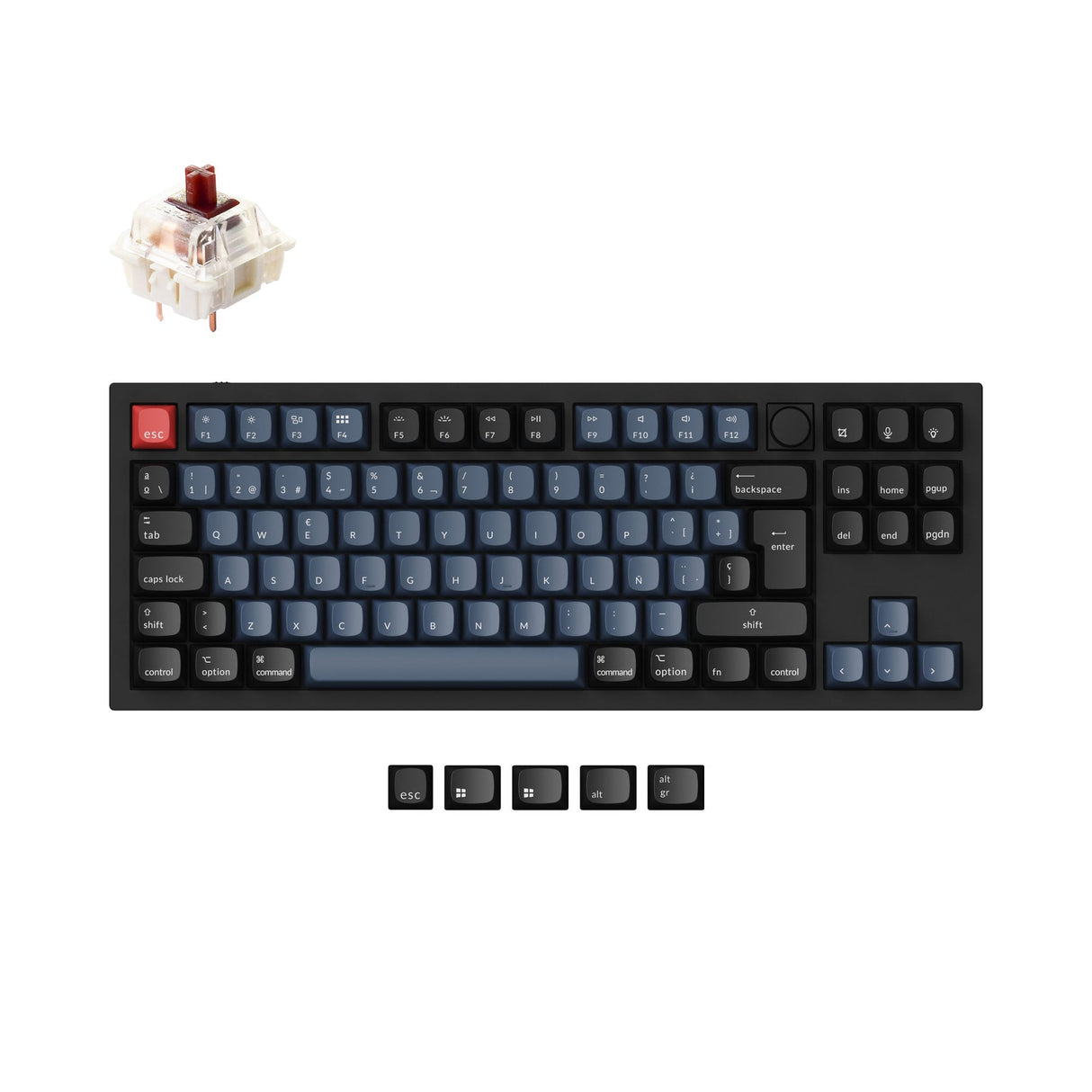 Collection de mises en page ISO de clavier mécanique personnalisé Keychron Q3 QMK