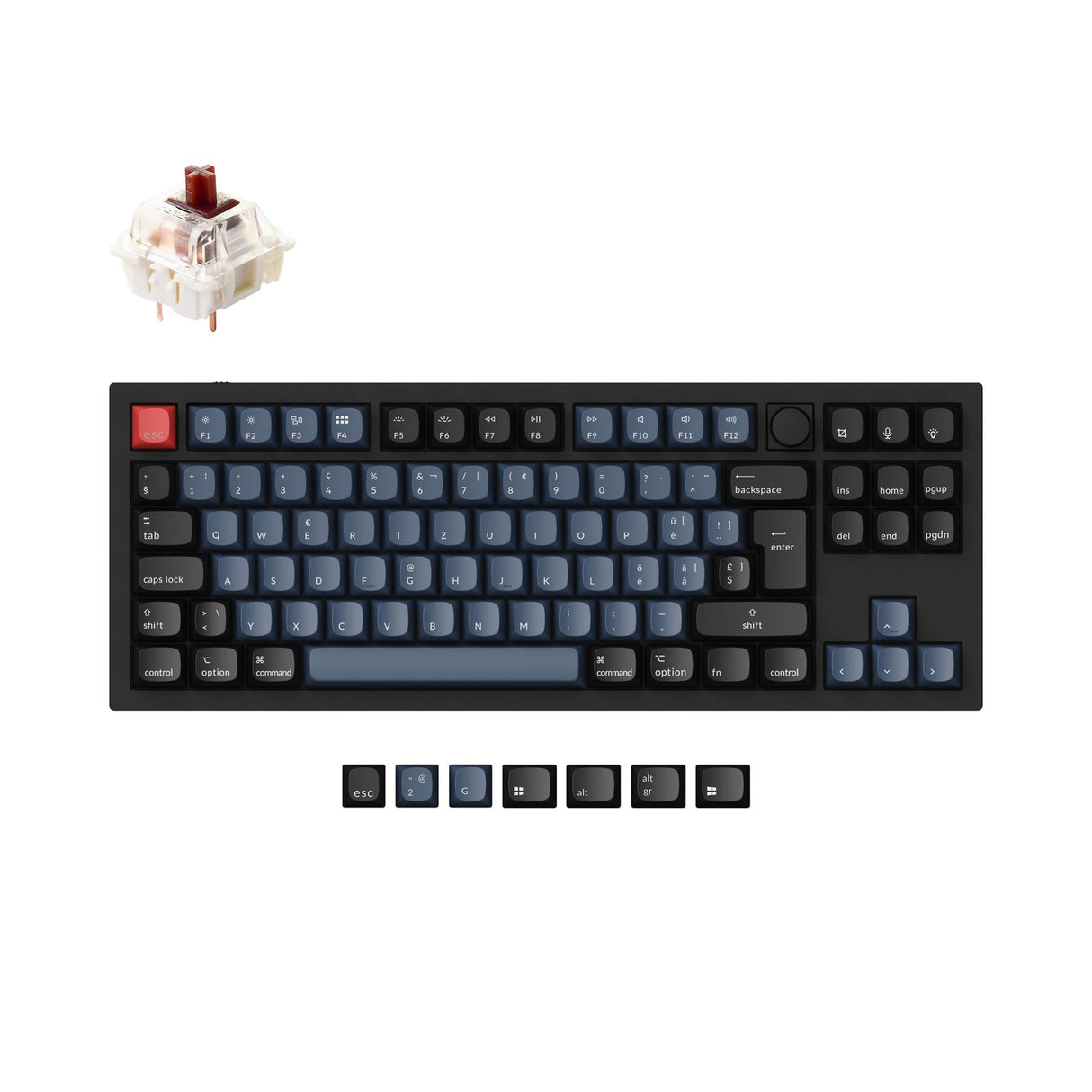Collection de mises en page ISO de clavier mécanique personnalisé Keychron Q3 QMK