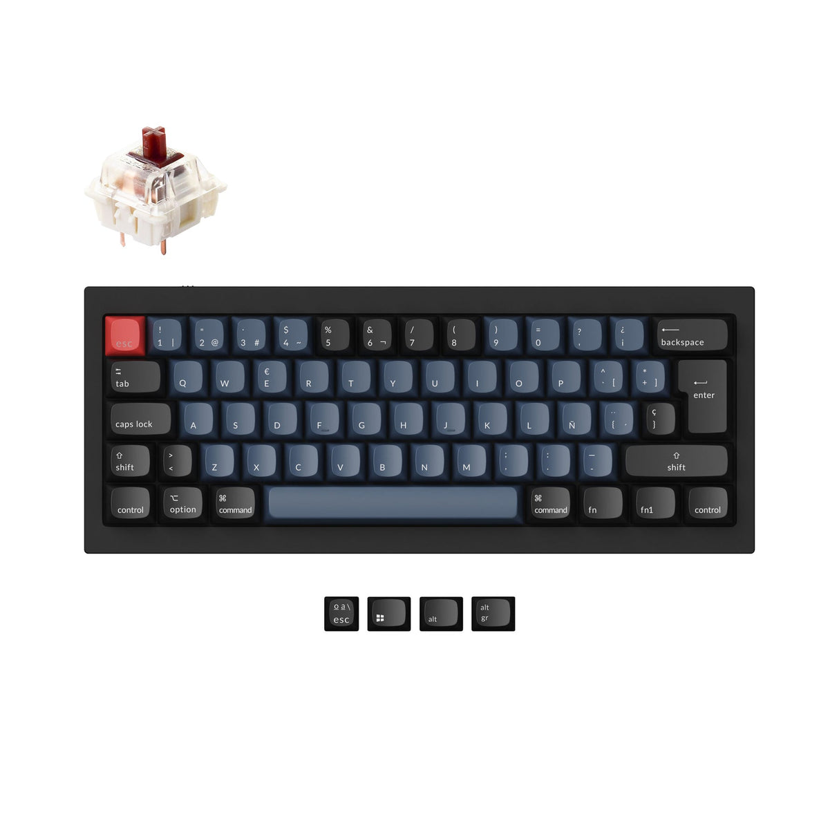 Collection de mises en page ISO de clavier mécanique personnalisé Keychron Q4 QMK