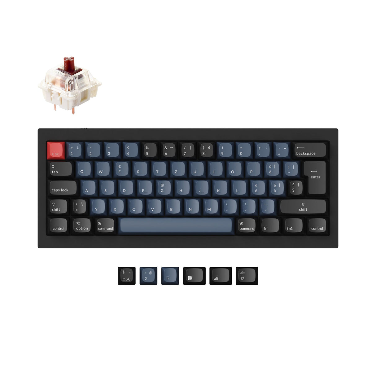 Collection de mises en page ISO de clavier mécanique personnalisé Keychron Q4 QMK