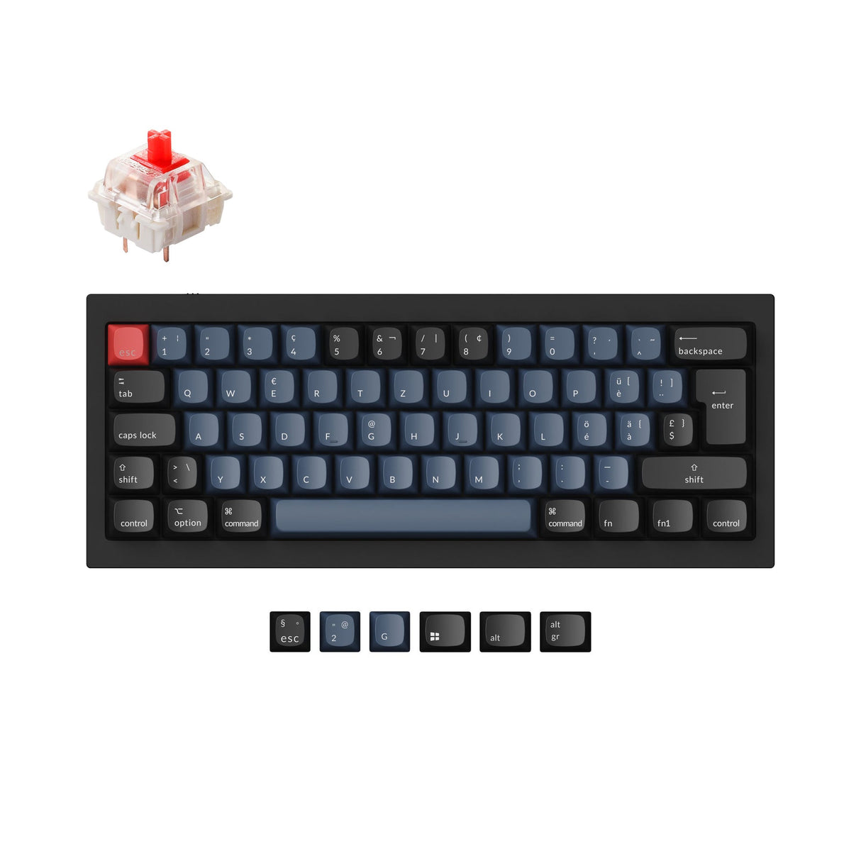 Collection de mises en page ISO de clavier mécanique personnalisé Keychron Q4 QMK