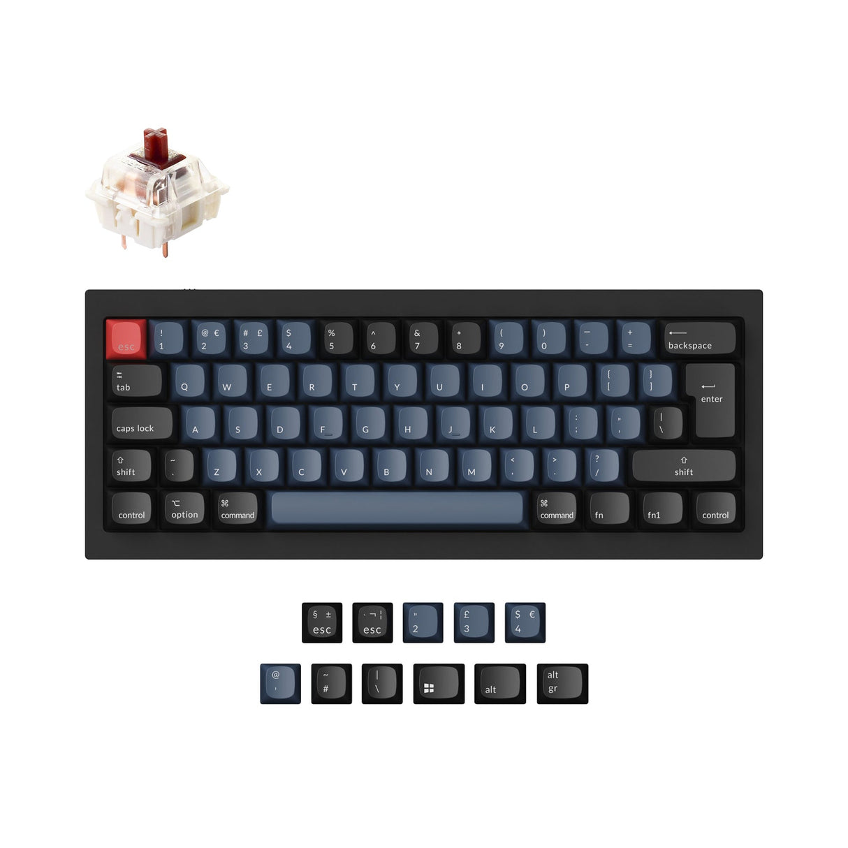 Collection de mises en page ISO de clavier mécanique personnalisé Keychron Q4 QMK
