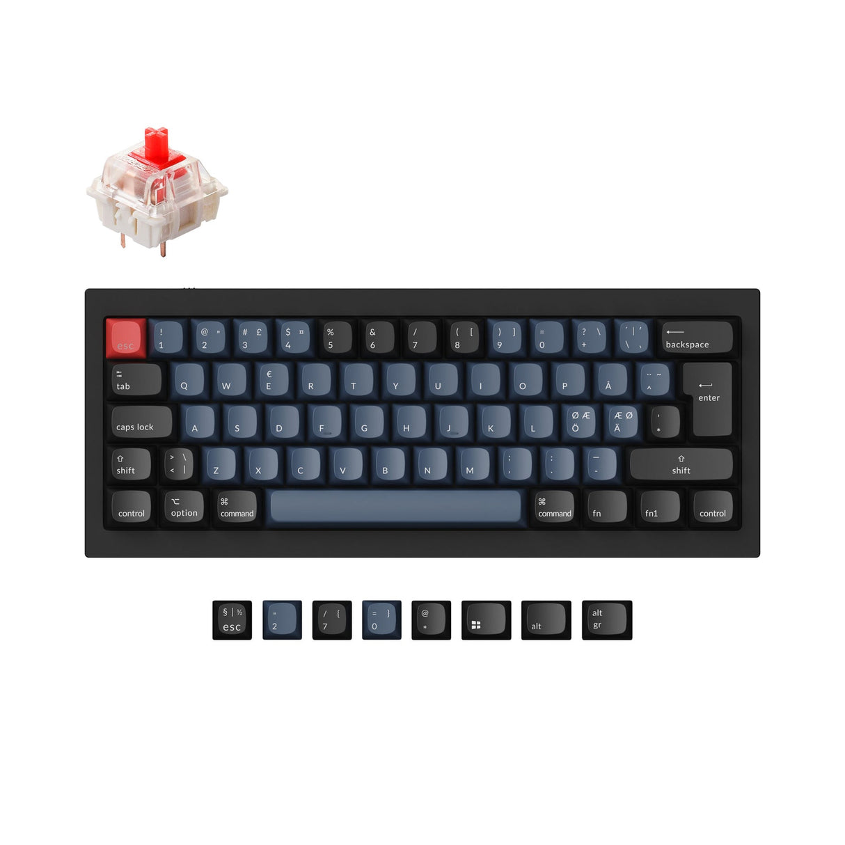 Collection de mises en page ISO de clavier mécanique personnalisé Keychron Q4 QMK