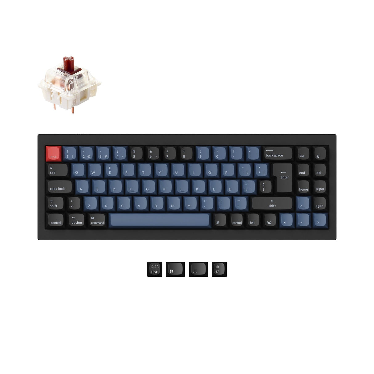 Collection de mises en page ISO de clavier mécanique personnalisé Keychron Q7 QMK