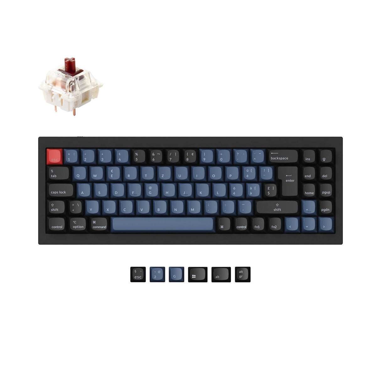 Collection de mises en page ISO de clavier mécanique personnalisé Keychron Q7 QMK