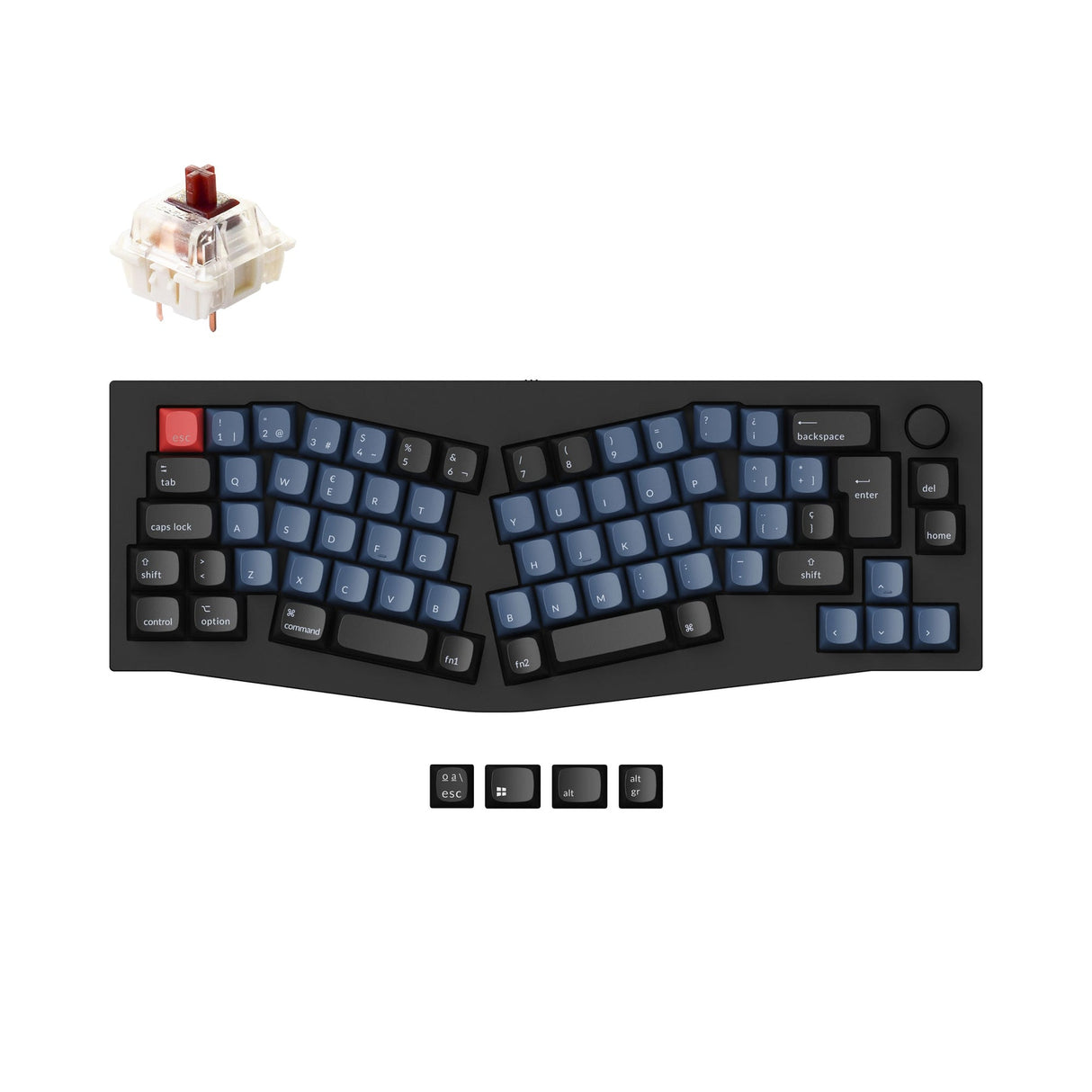 Keychron Q8 (Alice Layout) QMK Collection de mises en page ISO de clavier mécanique personnalisé