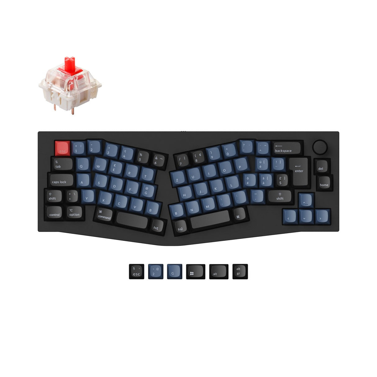 Keychron Q8 (Alice Layout) QMK Collection de mises en page ISO de clavier mécanique personnalisé