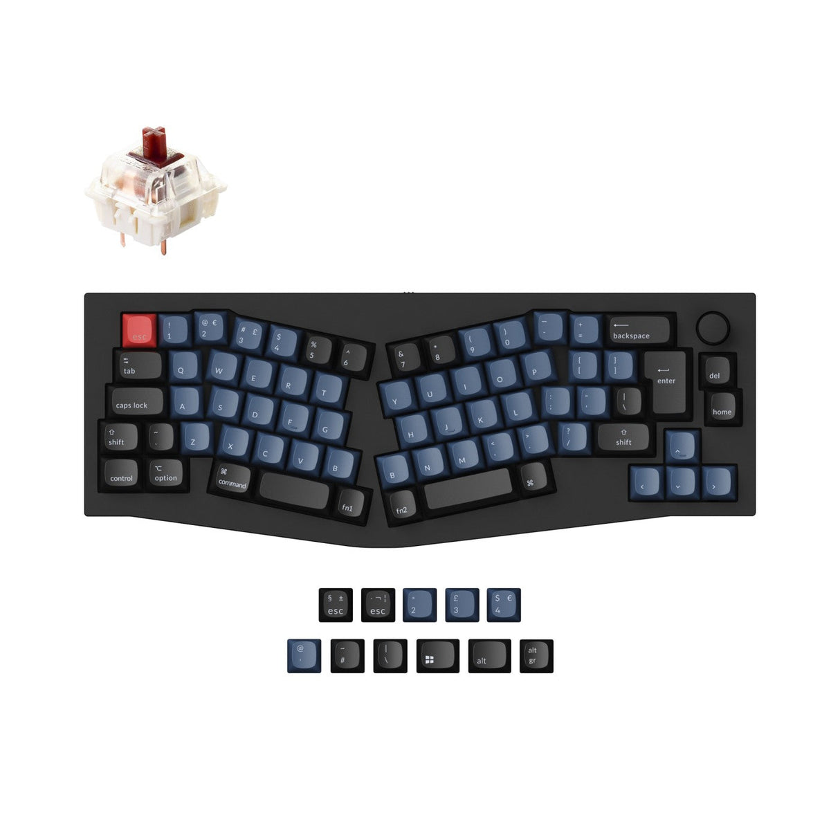 Keychron Q8 (Alice Layout) QMK Collection de mises en page ISO de clavier mécanique personnalisé