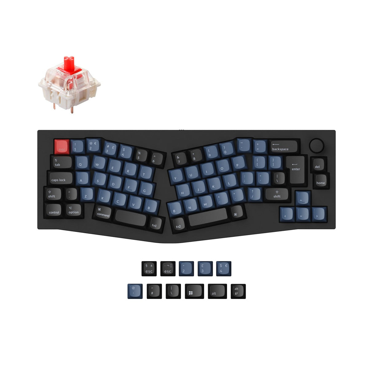 Keychron Q8 (Alice Layout) QMK Collection de mises en page ISO de clavier mécanique personnalisé
