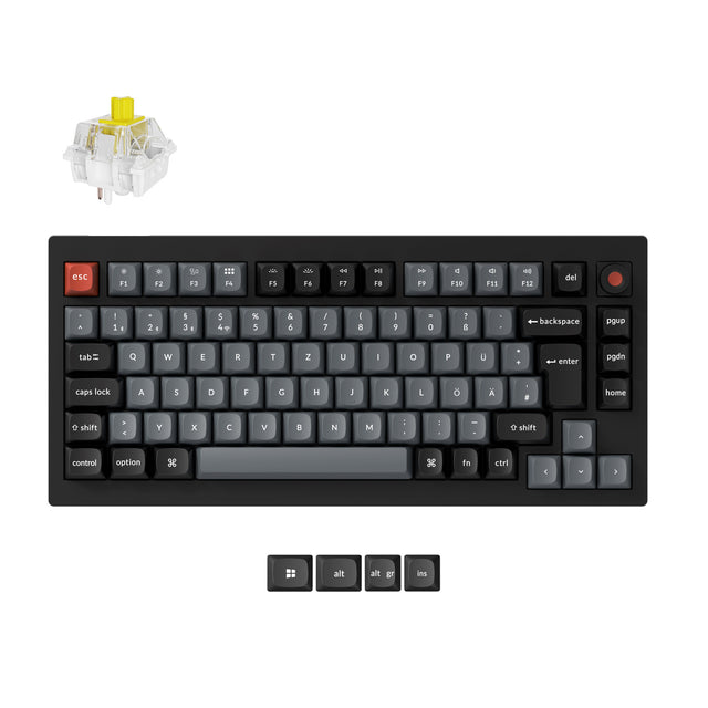 Collection de claviers mécaniques personnalisés filaires Keychron V1 8K QMK au format ISO