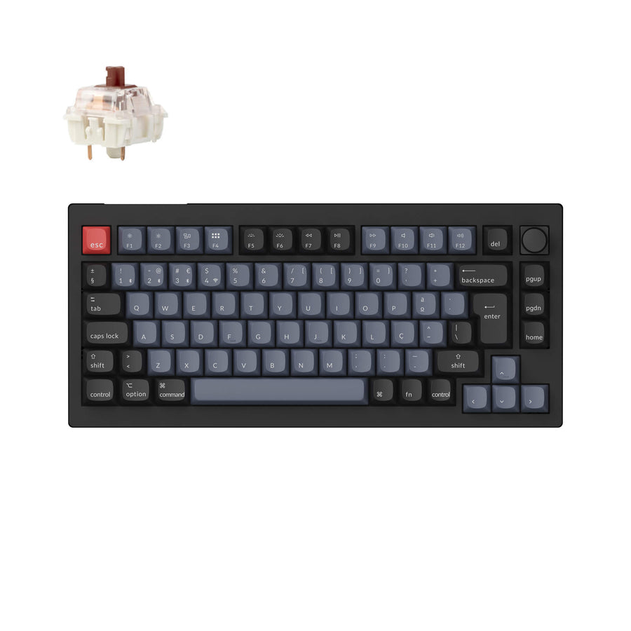 Collection de disposition ISO de clavier mécanique personnalisé sans fil Keychron V1 Max QMK