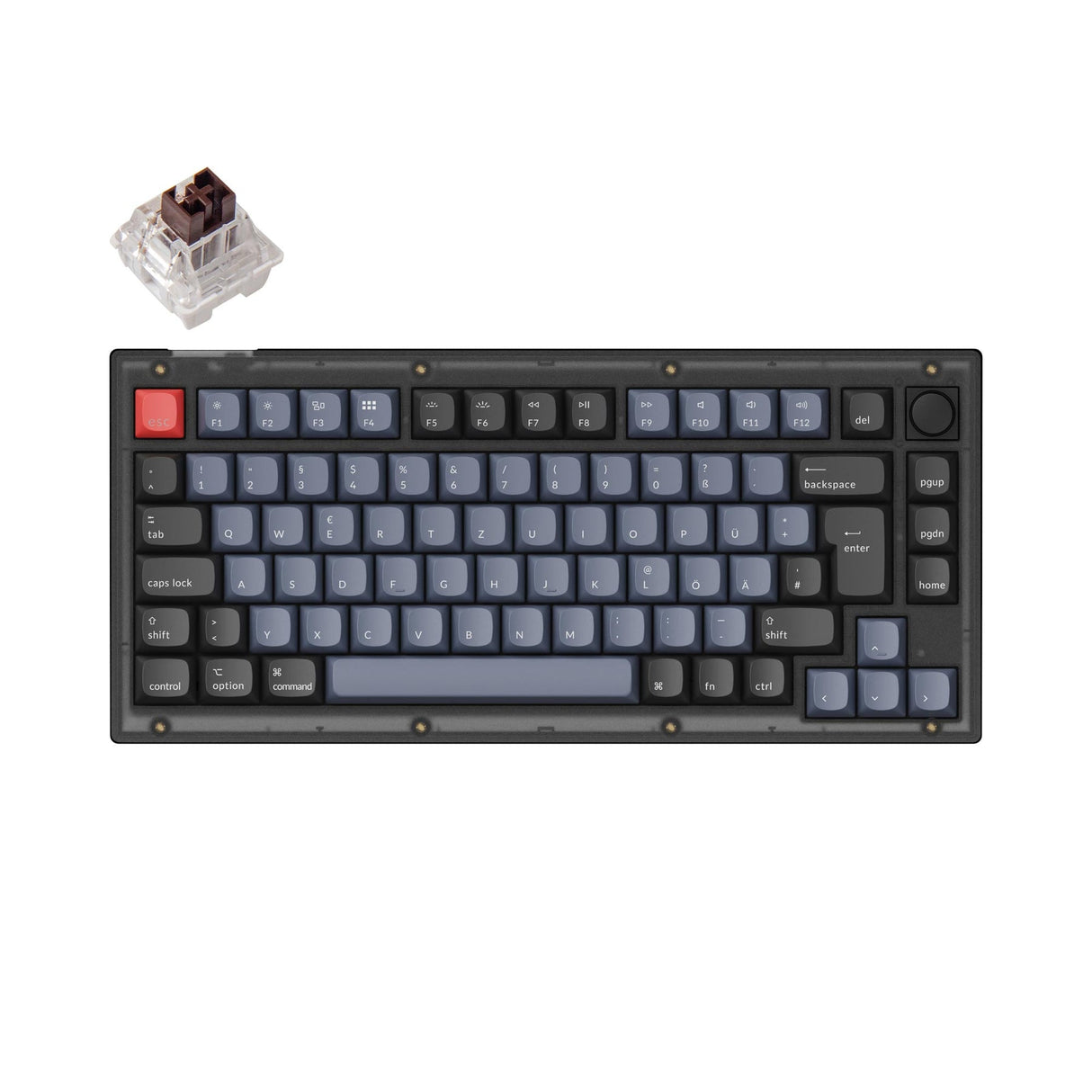 Collection de mises en page ISO de clavier mécanique personnalisé Keychron V1 QMK