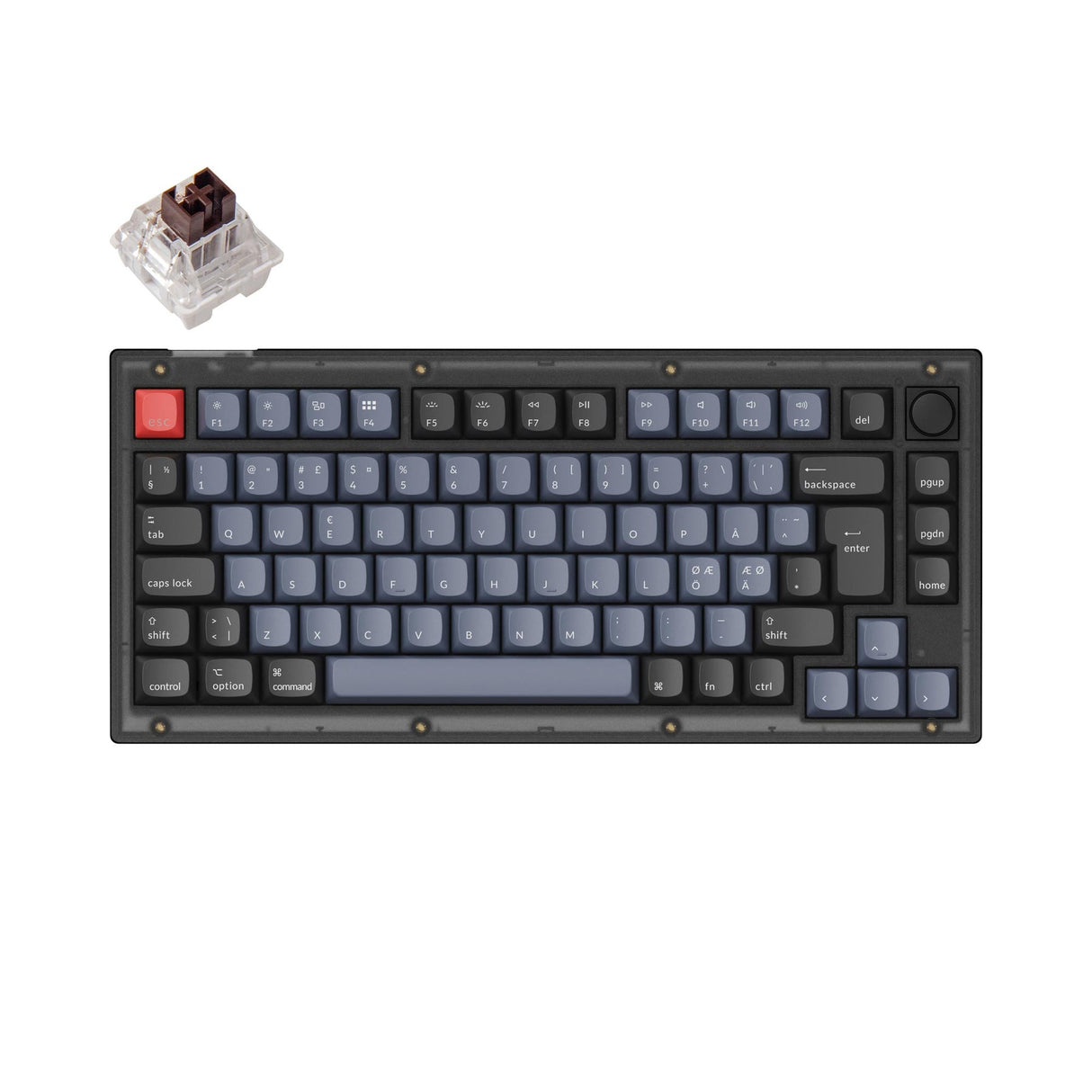 Collection de mises en page ISO de clavier mécanique personnalisé Keychron V1 QMK