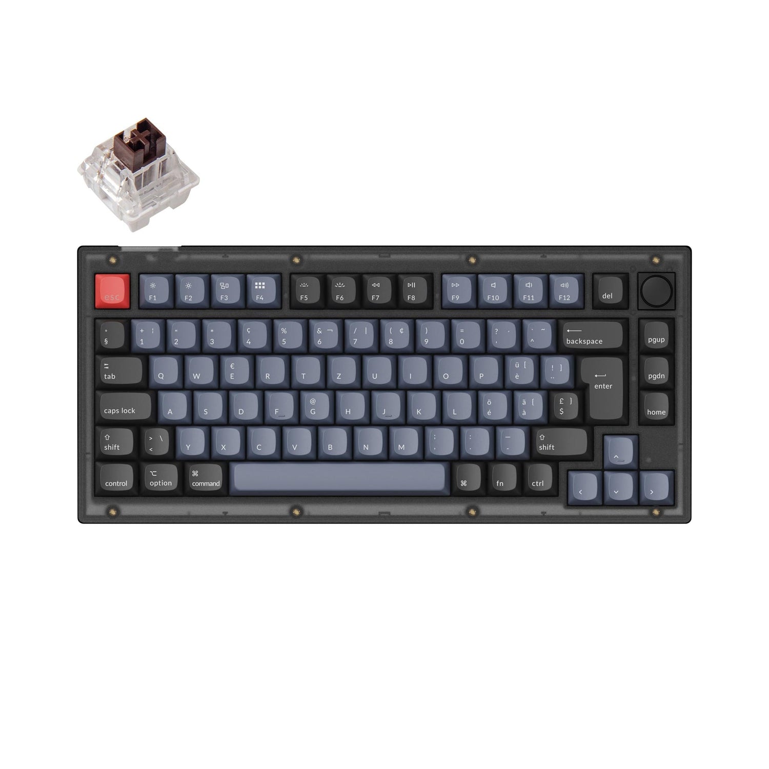 Collection de mises en page ISO de clavier mécanique personnalisé Keychron V1 QMK