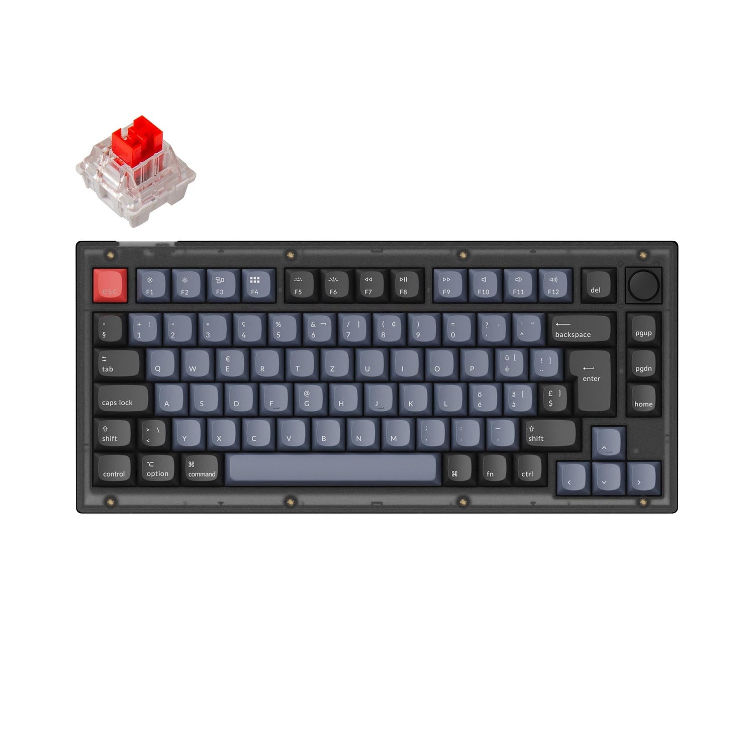 Collection de mises en page ISO de clavier mécanique personnalisé Keychron V1 QMK