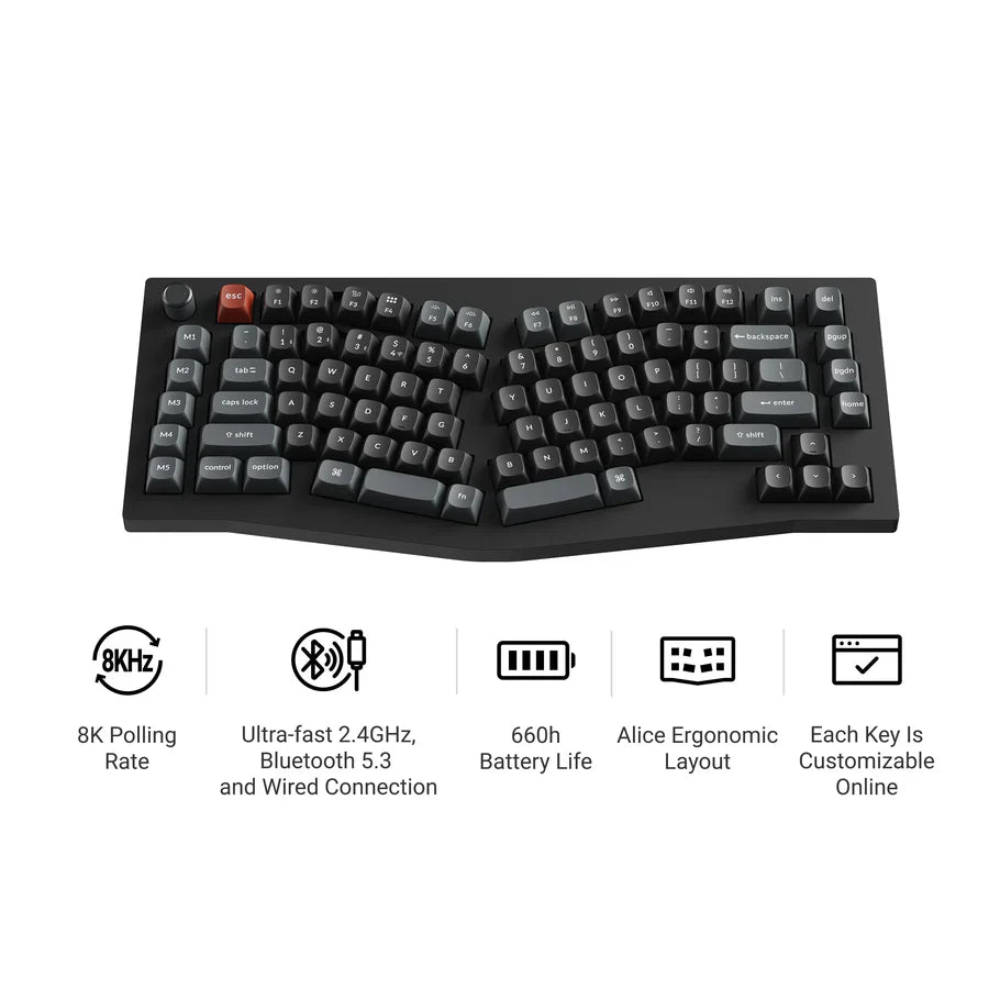Keychron V10 Ultra 8K Wireless Custom Mechanical Keyboard(US ANSI Layout)