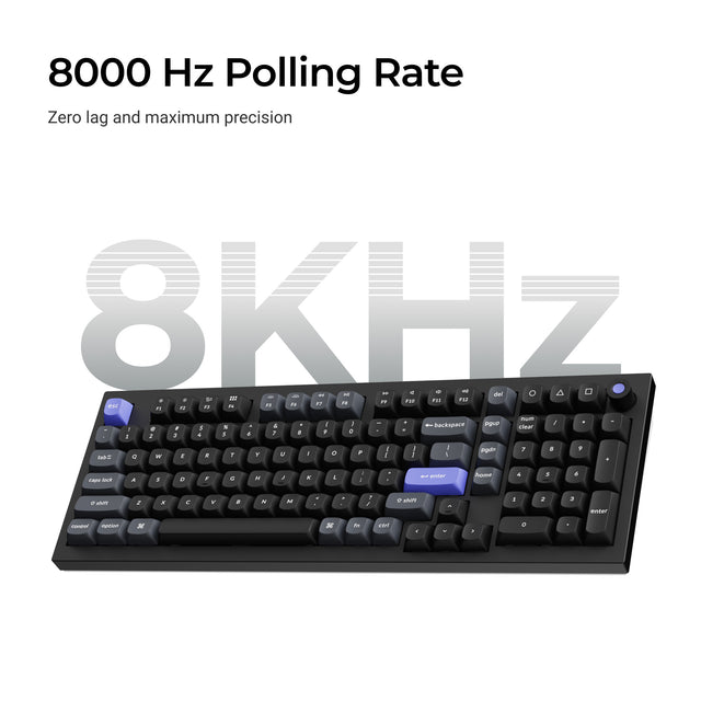 Clavier filaire Keychron Q5 HE 8K avec interrupteurs magnétiques (Disposition US ANSI)