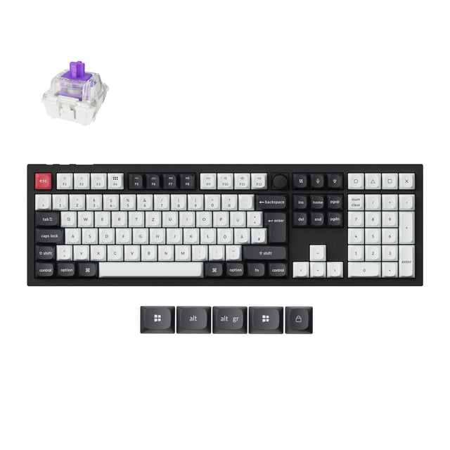 Collection de claviers personnalisés sans fil Keychron Q6 HE QMK disposition ISO
