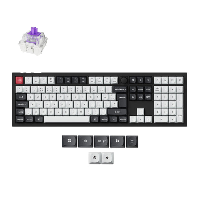Collection de claviers personnalisés sans fil Keychron Q6 HE QMK disposition ISO
